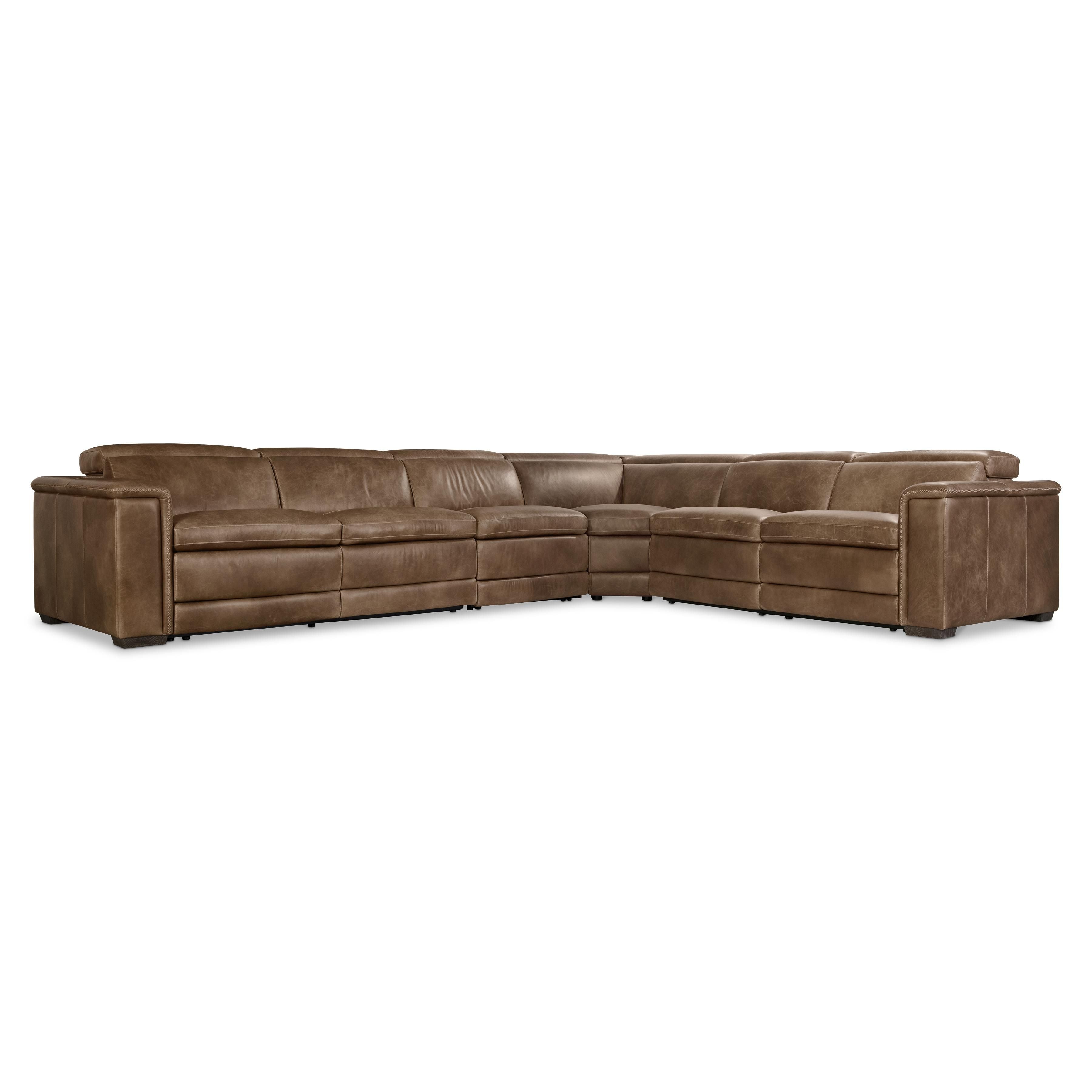 Bernhardt Furniture – Lioni Leather Power Motion Sectional