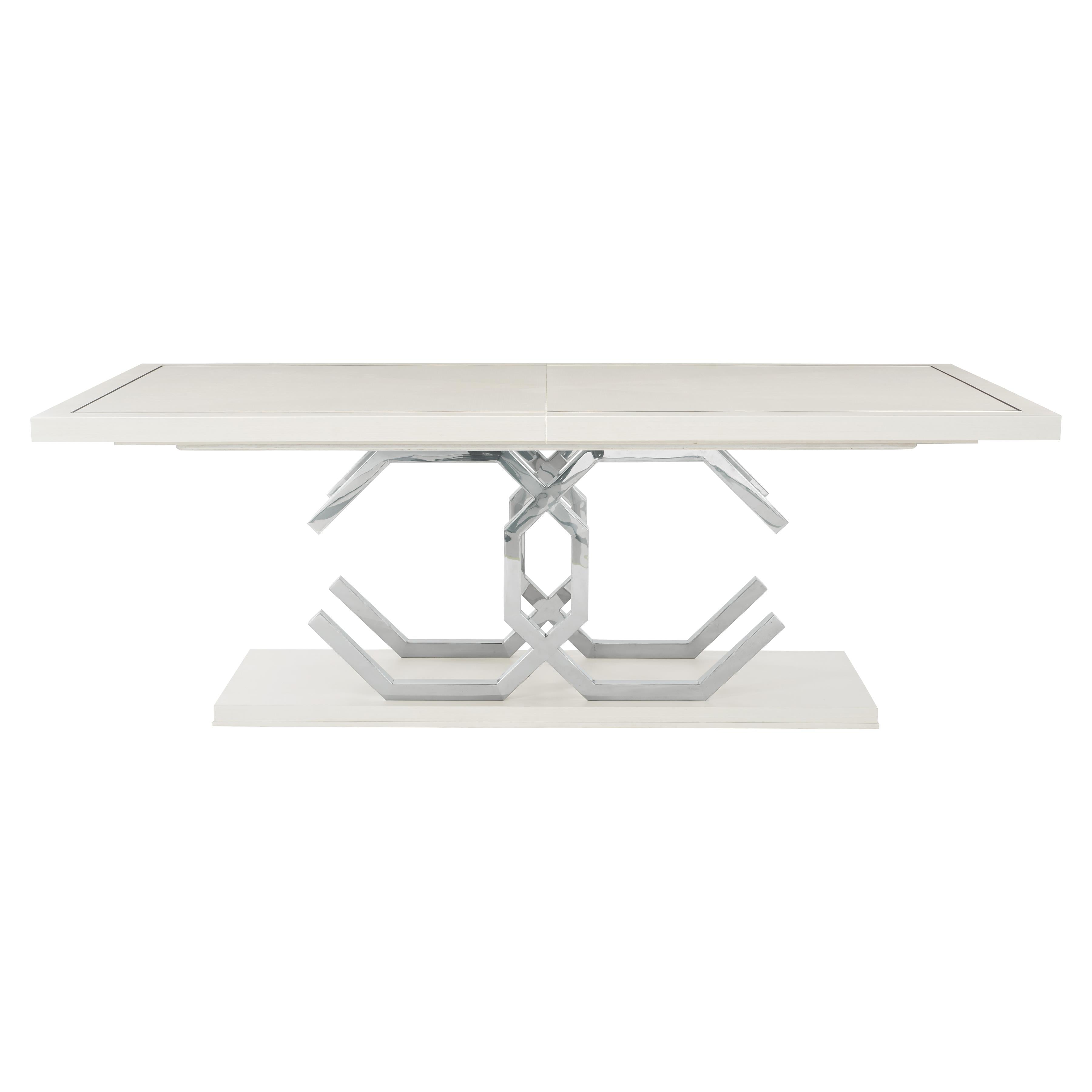 Bernhardt Silhouette Rectangular Dining Table with Extension Leaf