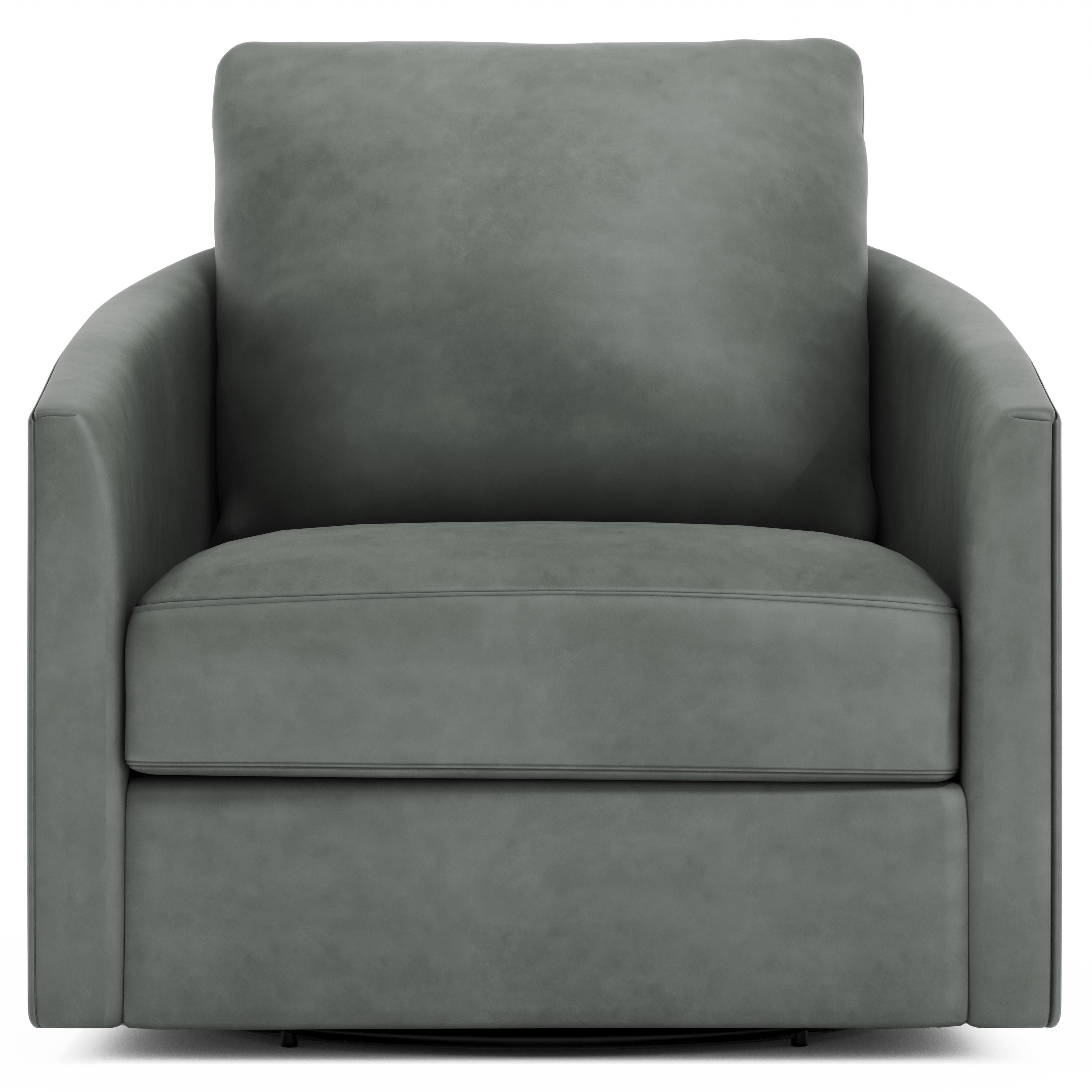Bernhardt Furniture – Astoria Leather Swivel Chair