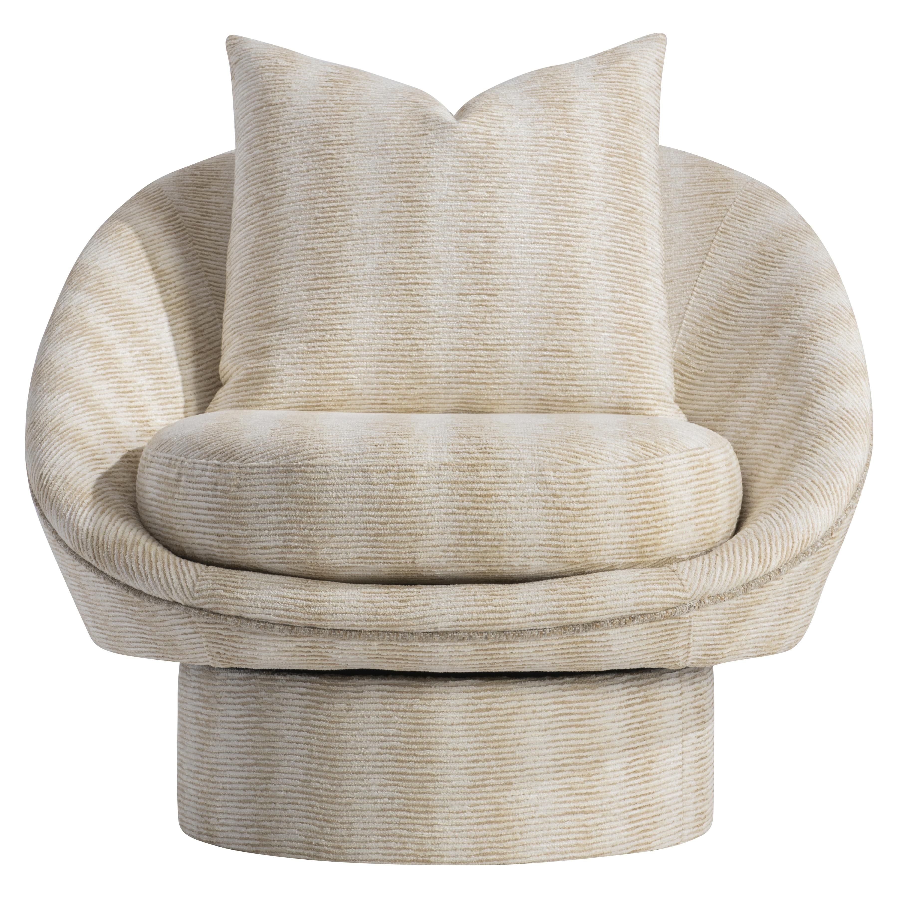 Bernhardt Lucia Fabric Swivel Chair