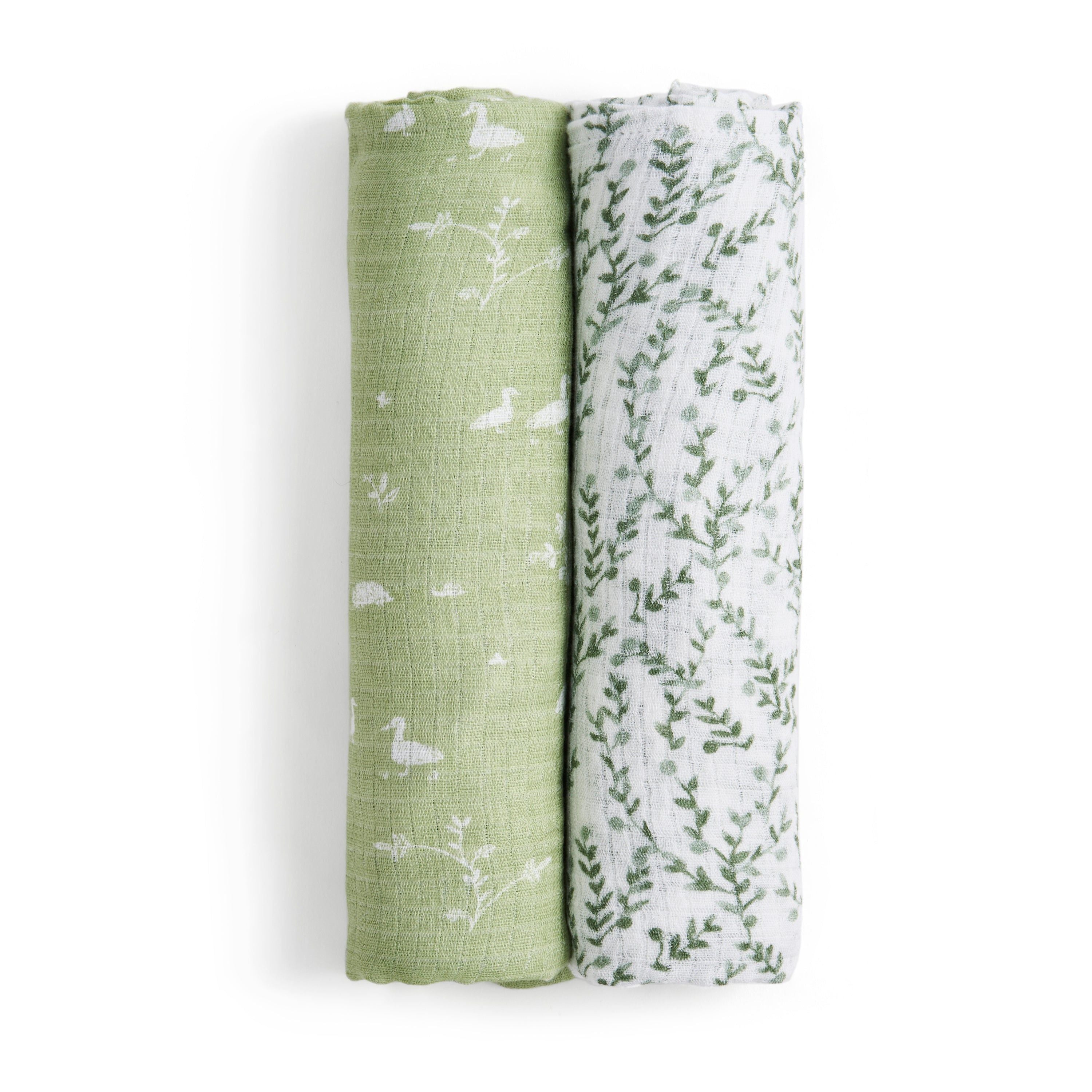 Essentials Silky Soft Swaddle Blanket 2 Pack