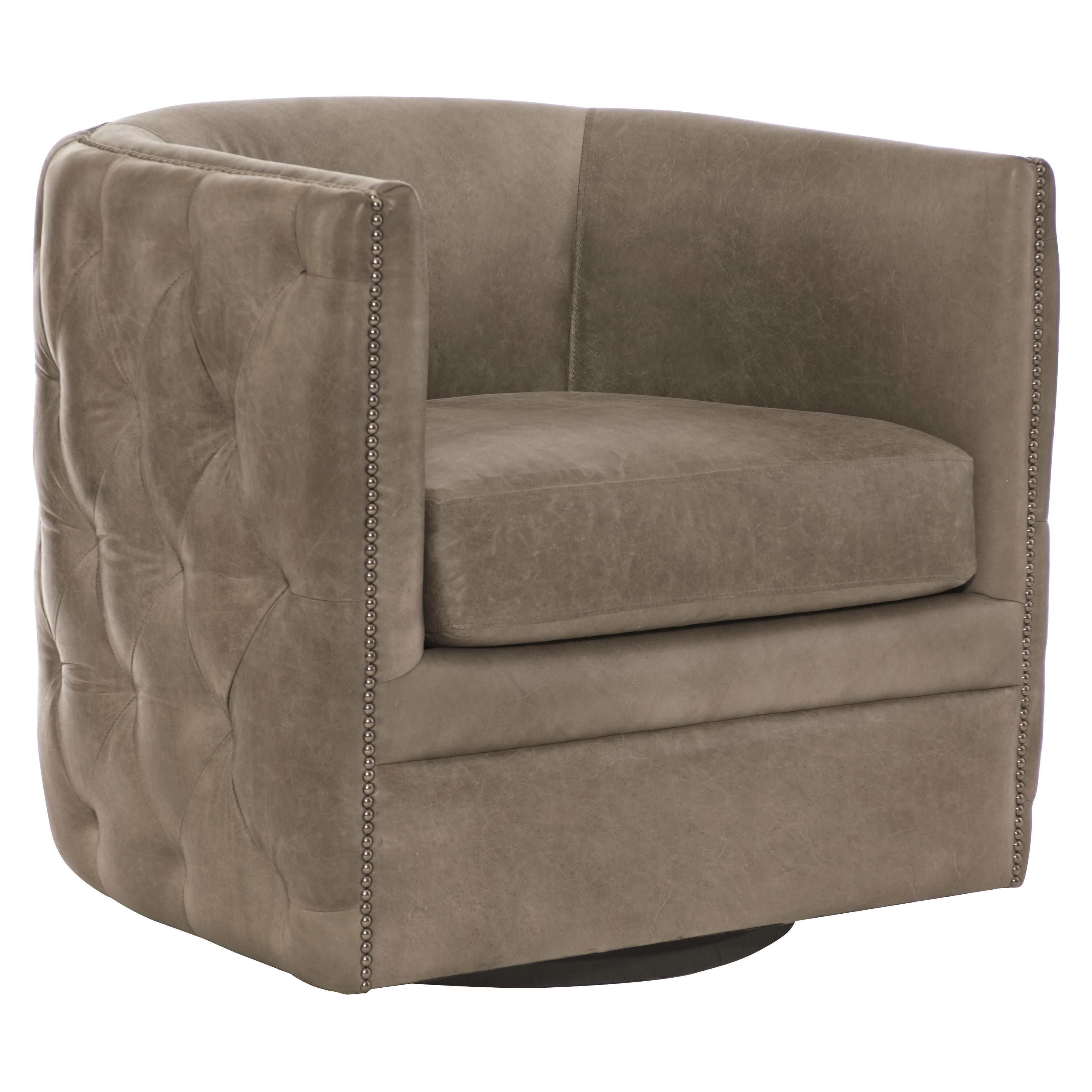 Bernhardt Furniture – Palazzo Leather Swivel Chair