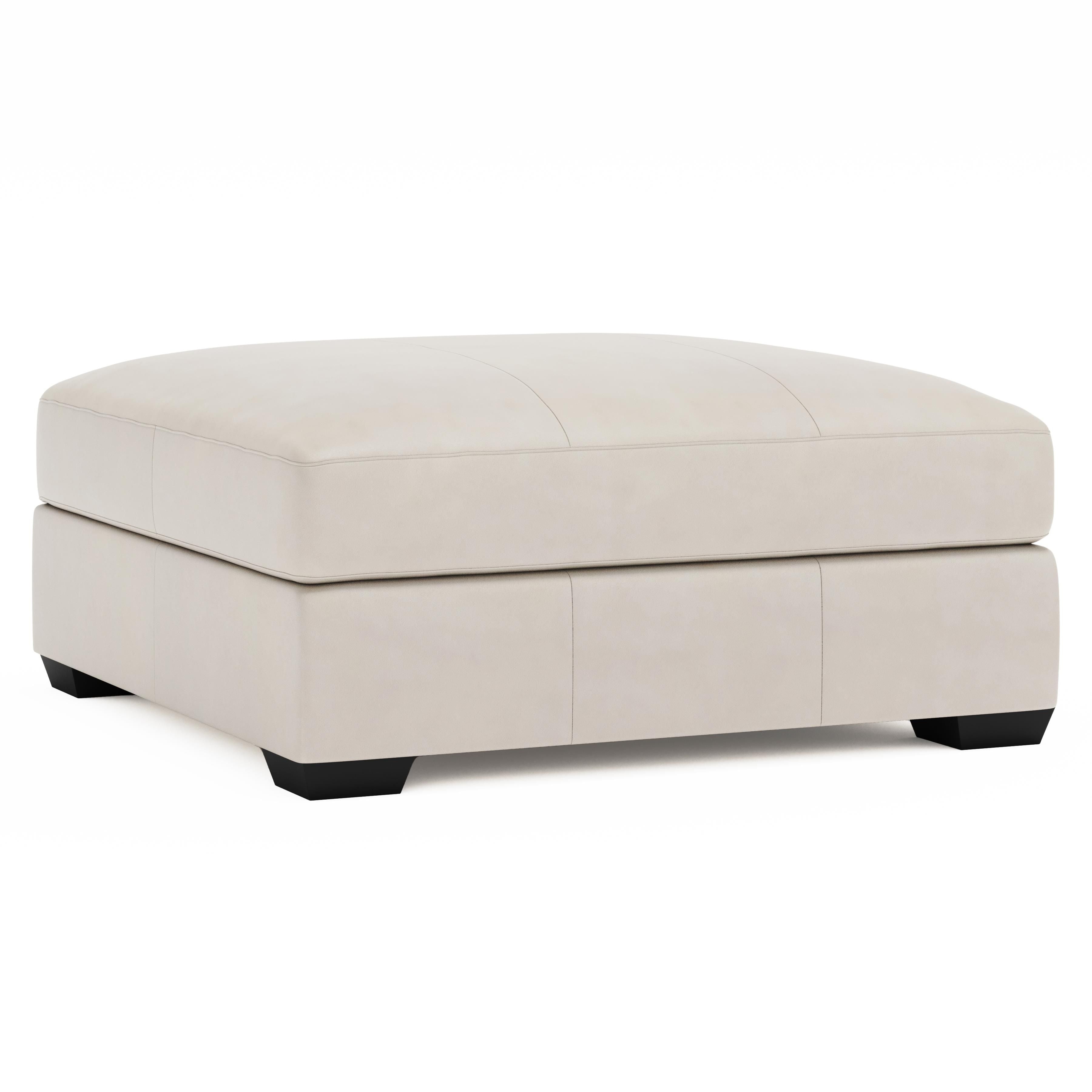 Bernhardt Furniture Dawkins Leather Ottoman