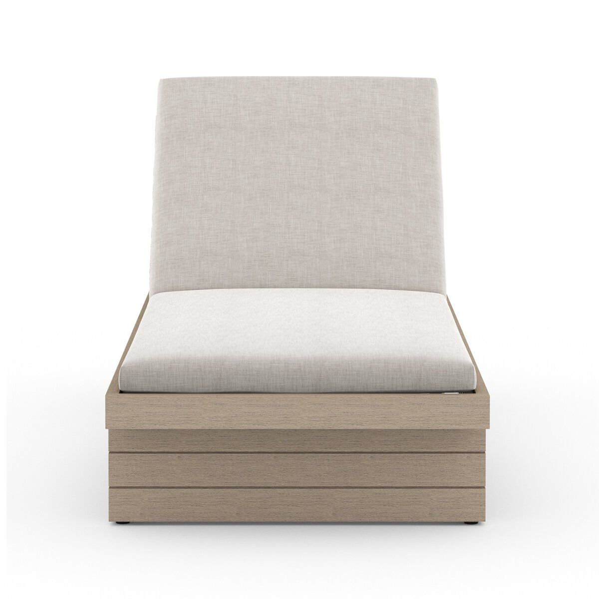 Leroy Outdoor Chaise - Washed Brown
