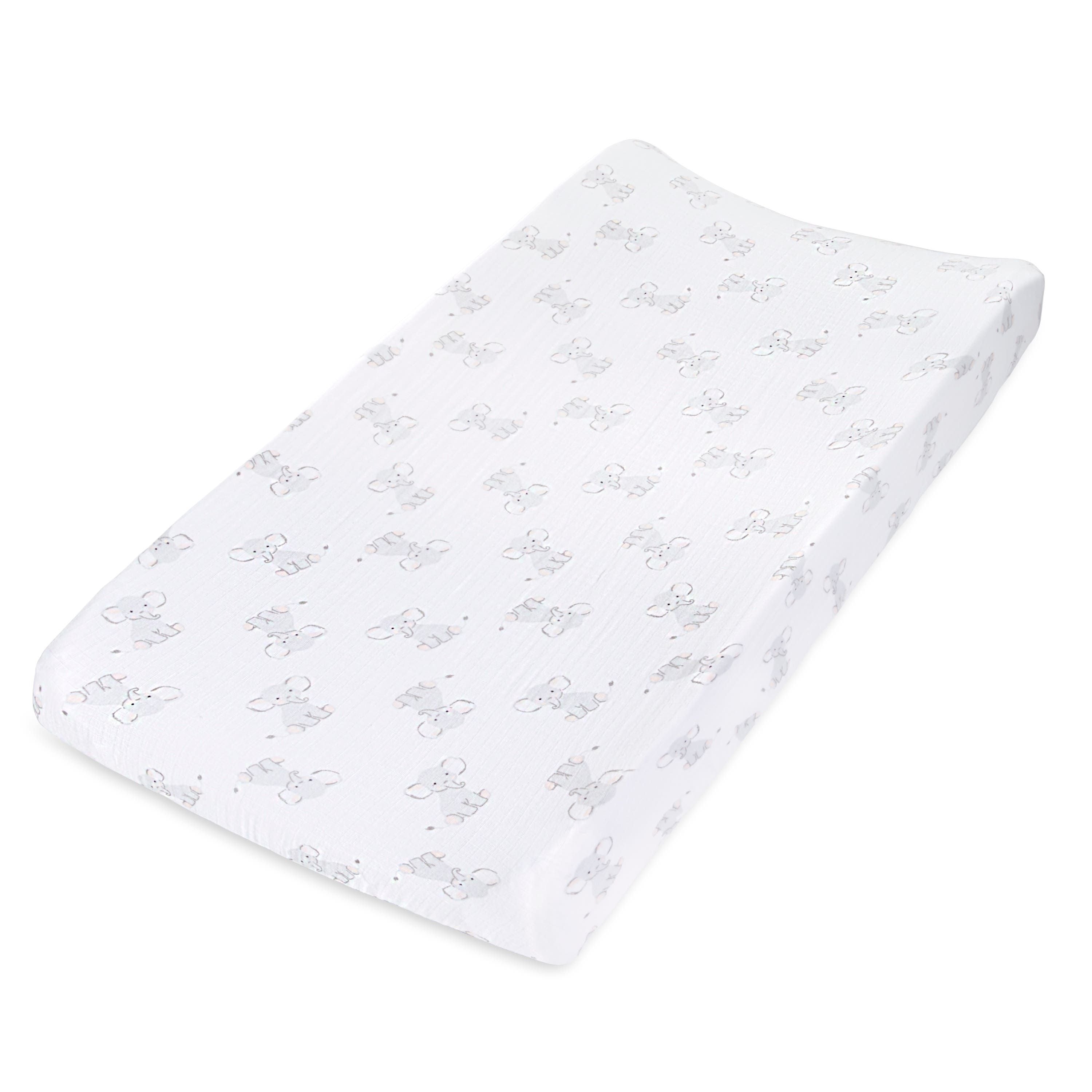 Essentials Cotton Muslin Changing Pad Cover Solid