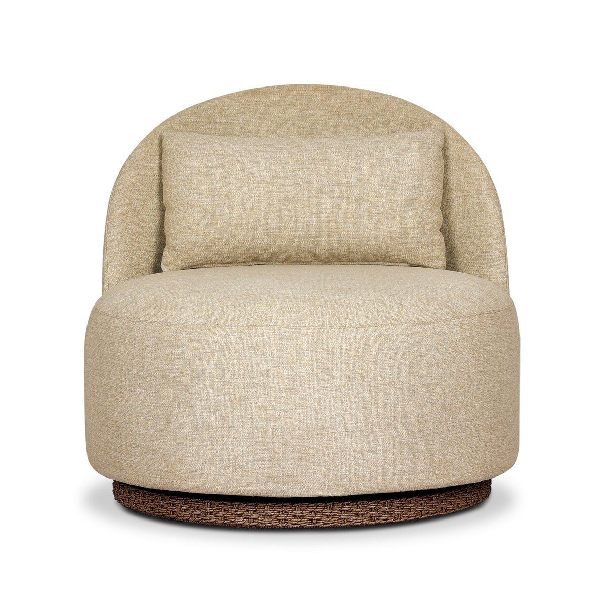 Quaid Outdoor Upholstered Swivel Chair