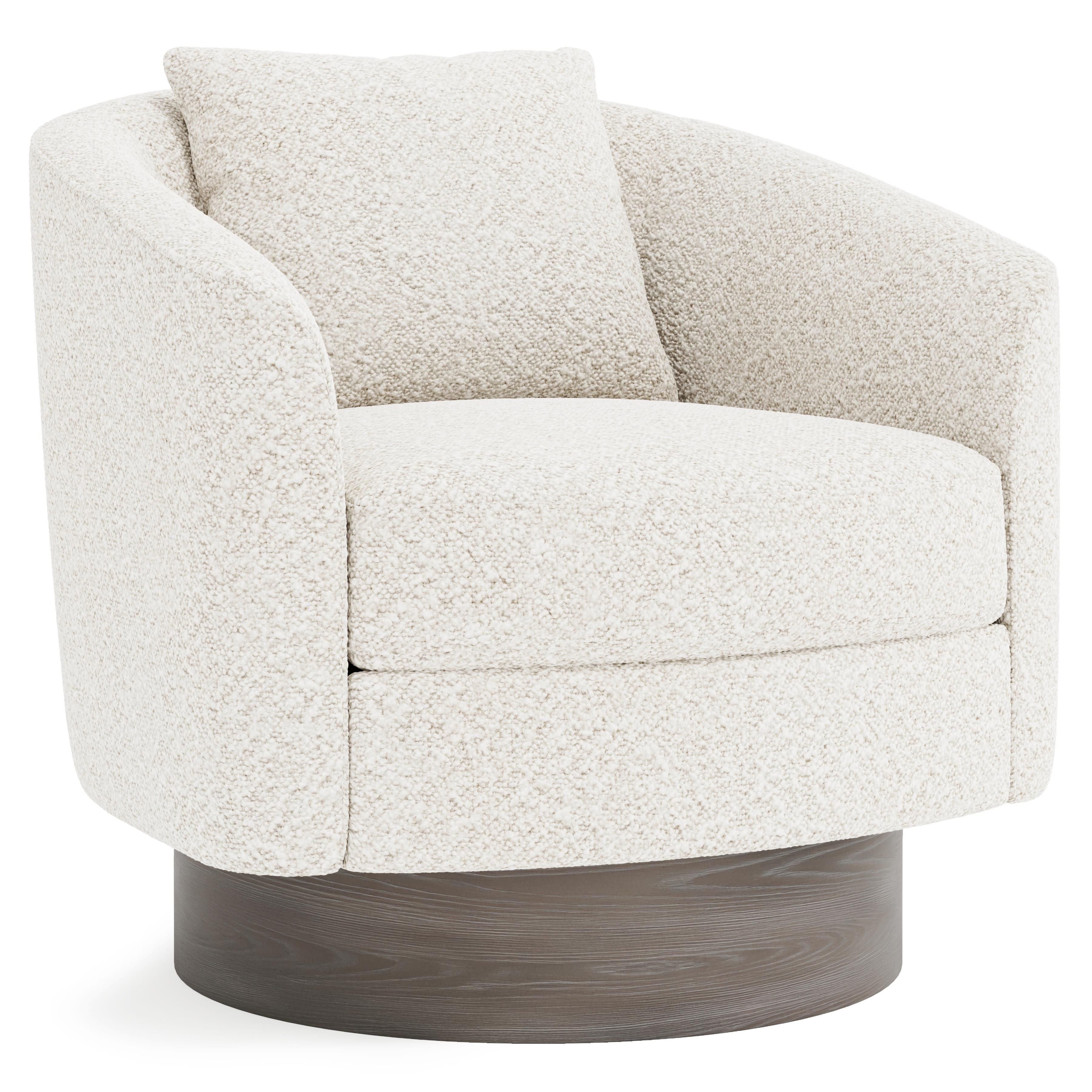 Bernhardt Furniture Camino Fabric Swivel Chair