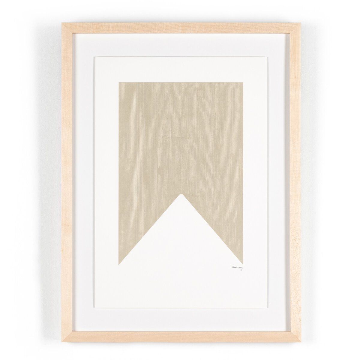 Triangle In Taupe By The Holly Collective