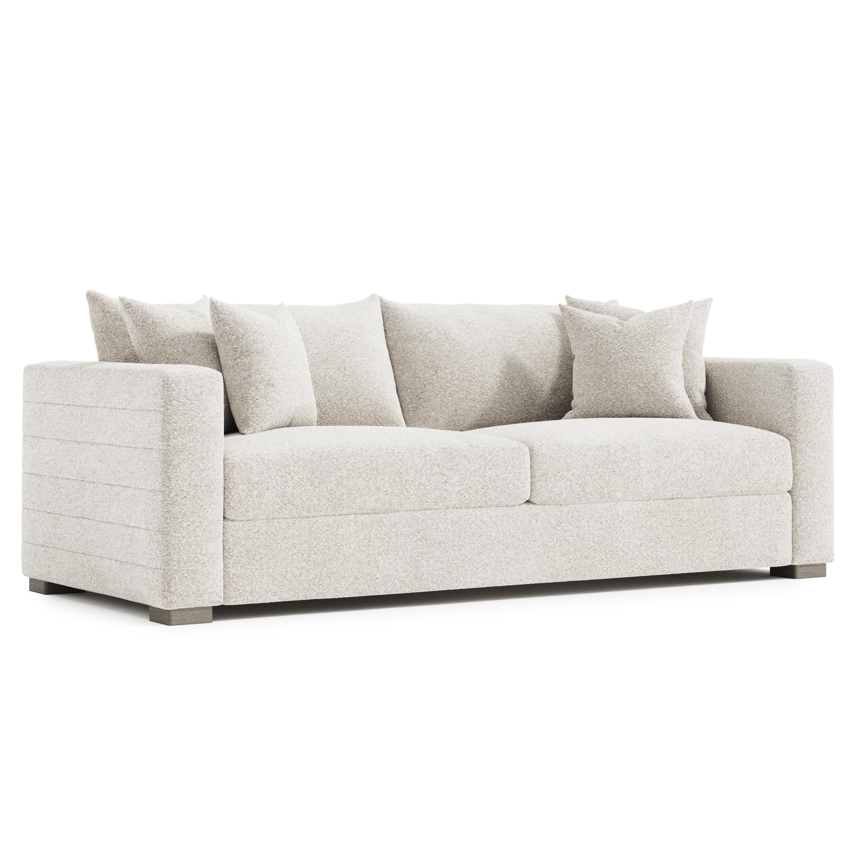 Bernhardt Helena Fabric Sofa Wood Foot