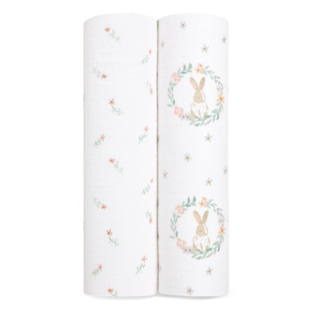 Essentials Cotton Muslin Swaddle Blanket 2 Pack