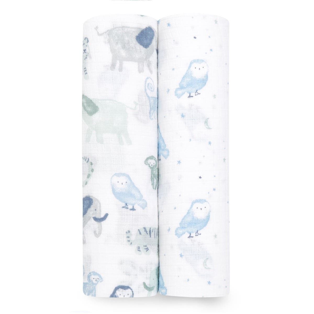 Essentials Cotton Muslin Swaddle Blanket 2 Pack