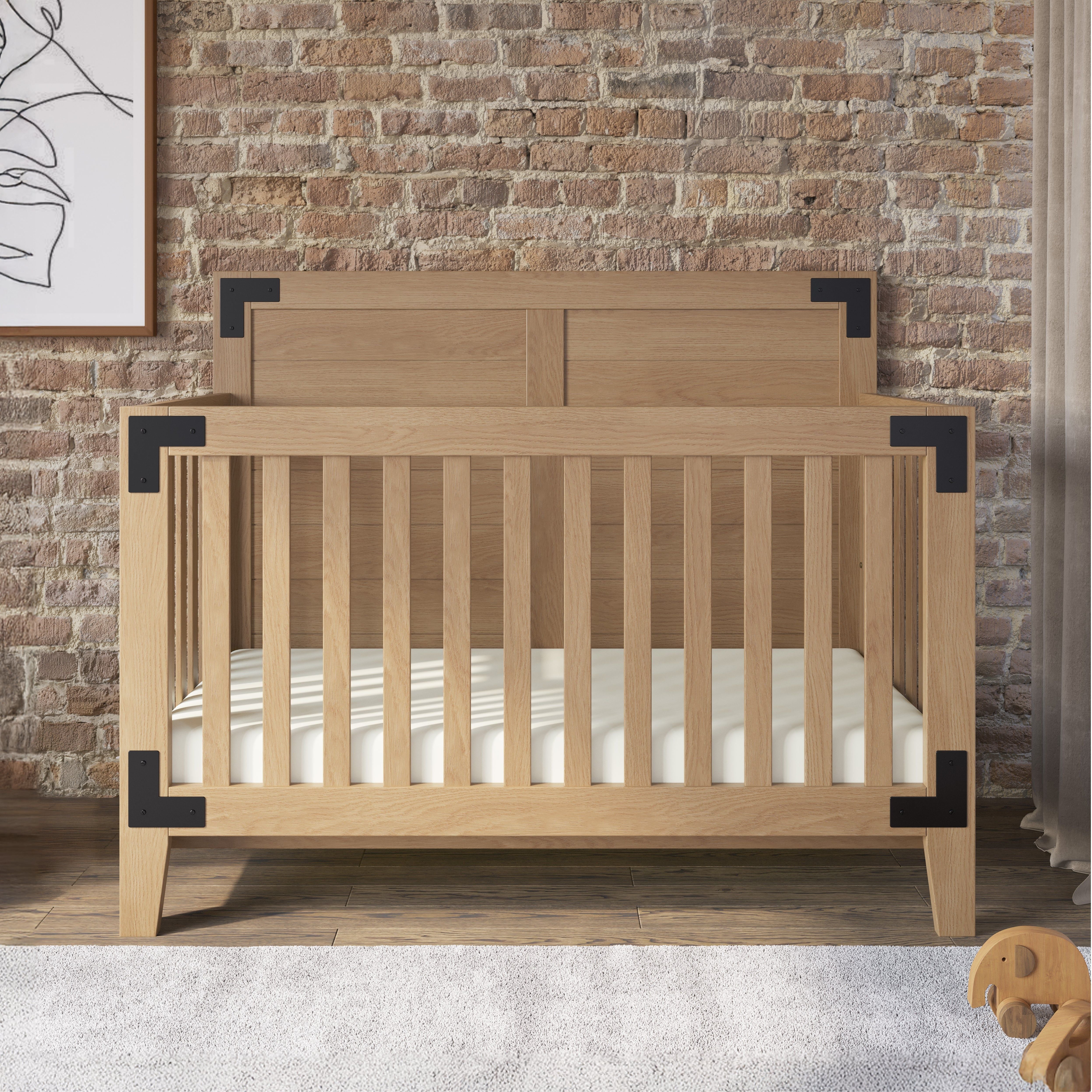 Lucas 4-in-1 Convertible Crib, Nutmeg