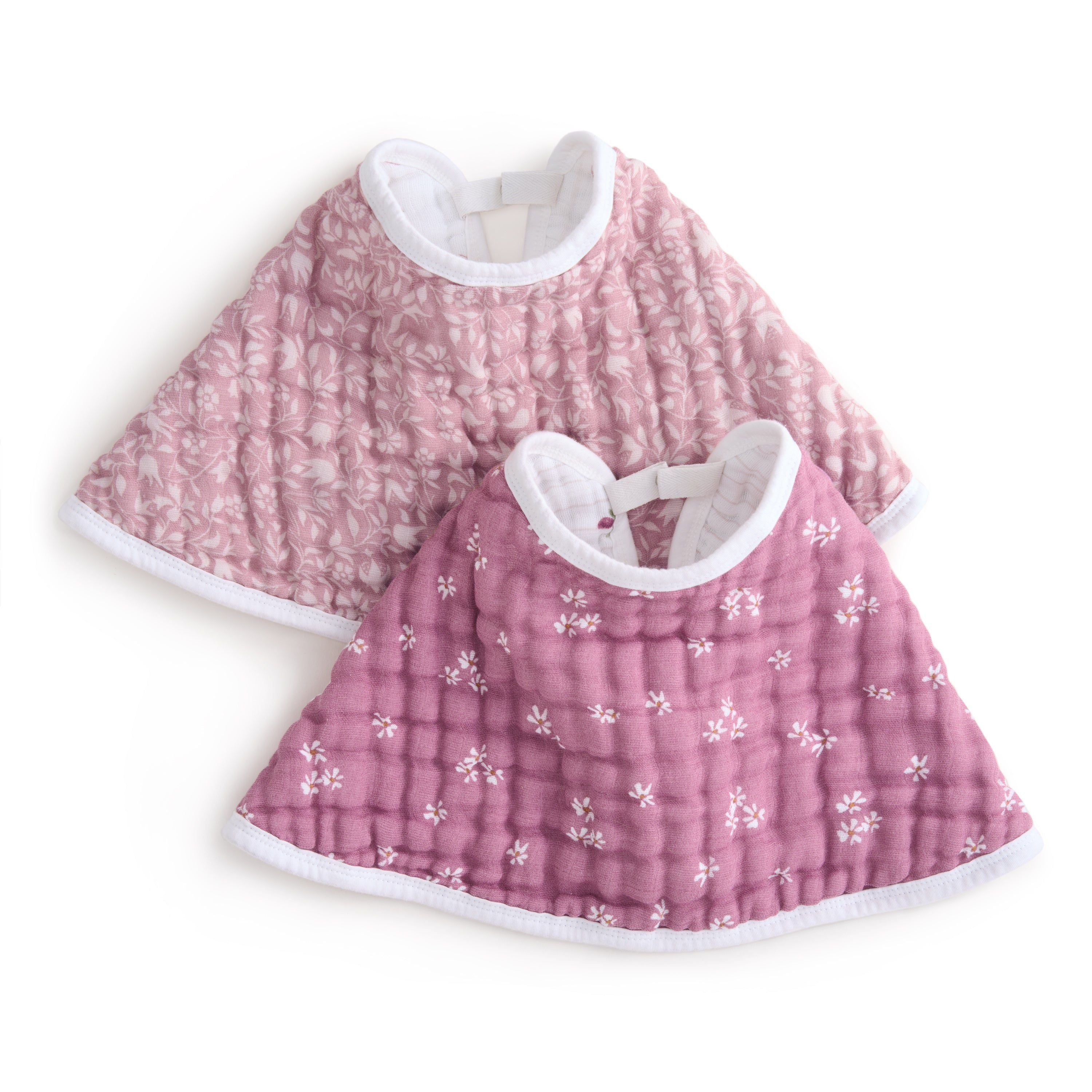 Organic Cotton Muslin Burpy Bibs 2 Pack