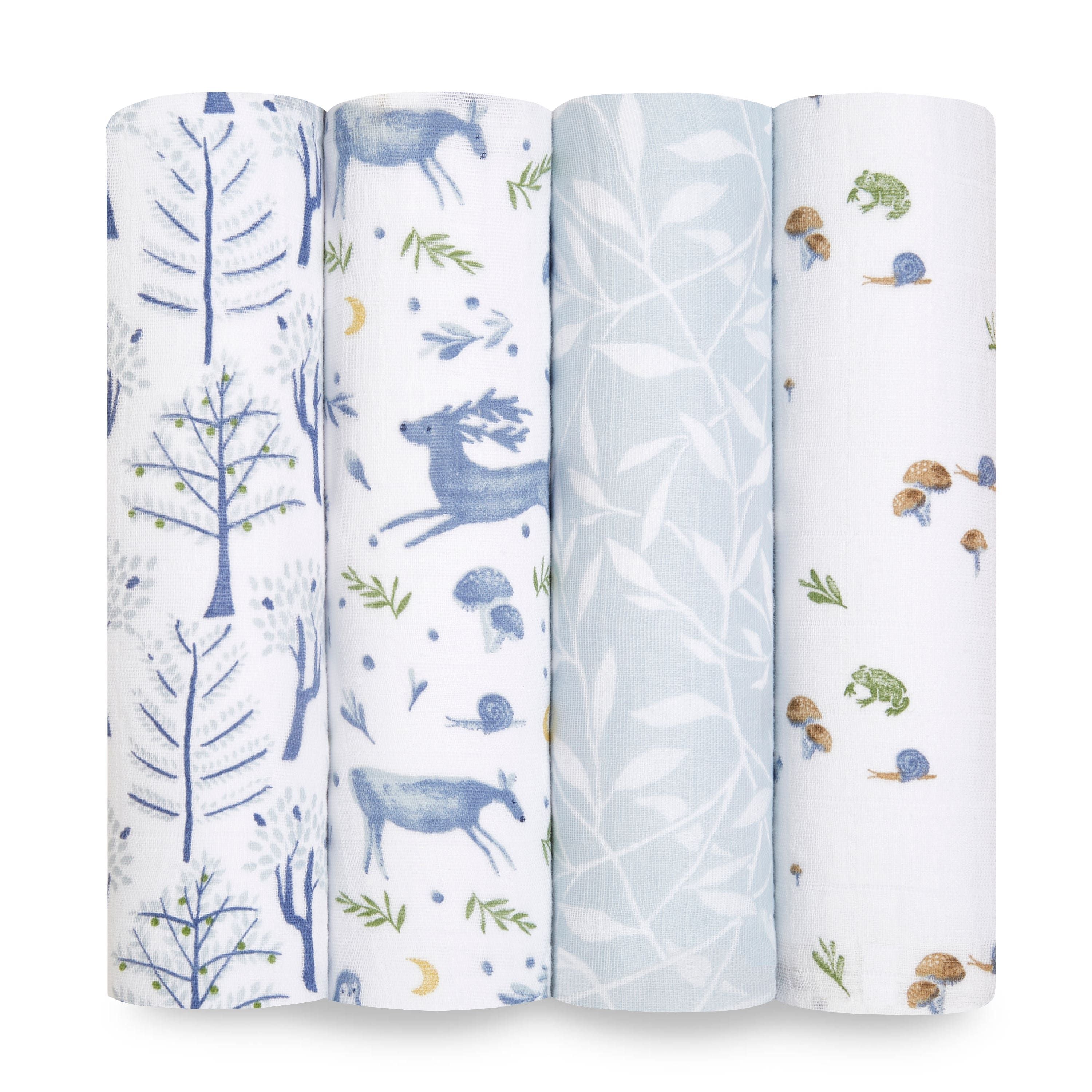 Organic Cotton Muslin Swaddle Blanket 4 Pack