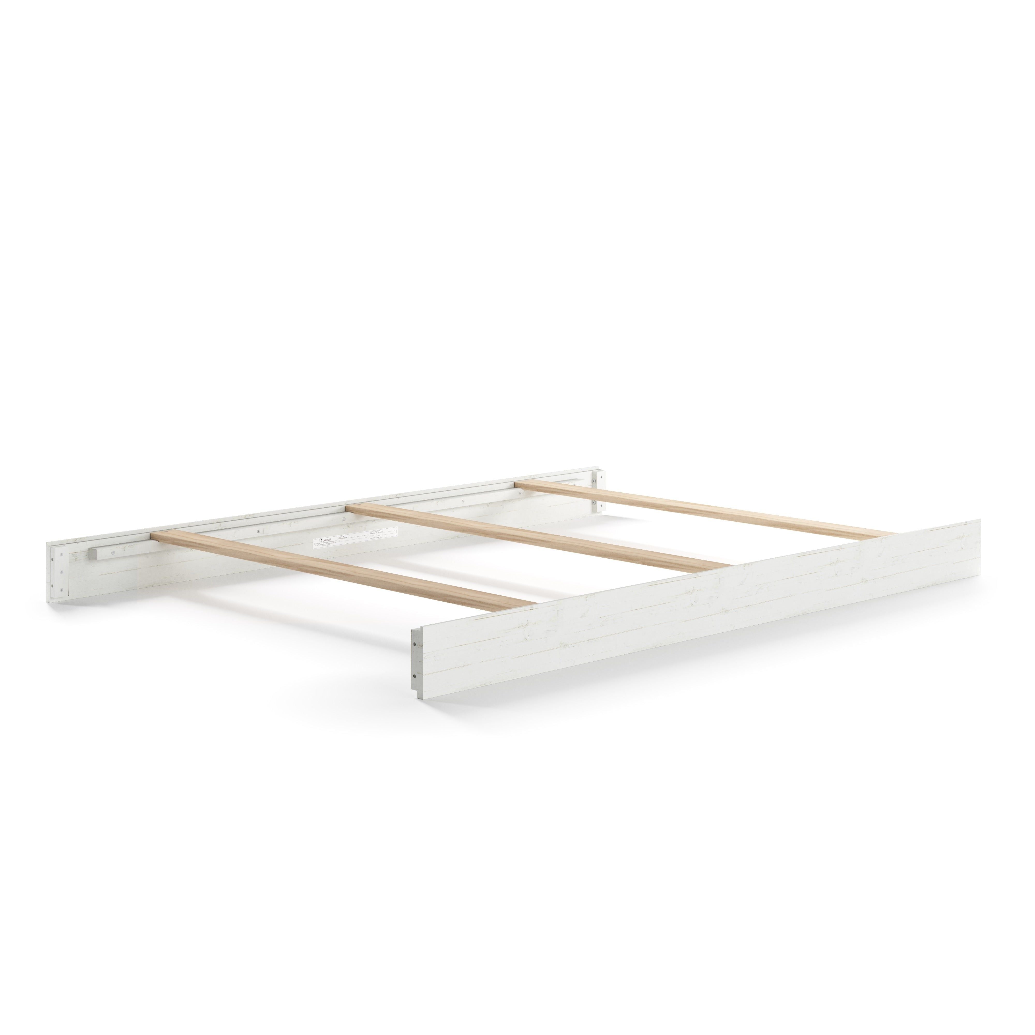 Halo Sleep Full-size Bed Rails in White/Brown Wood