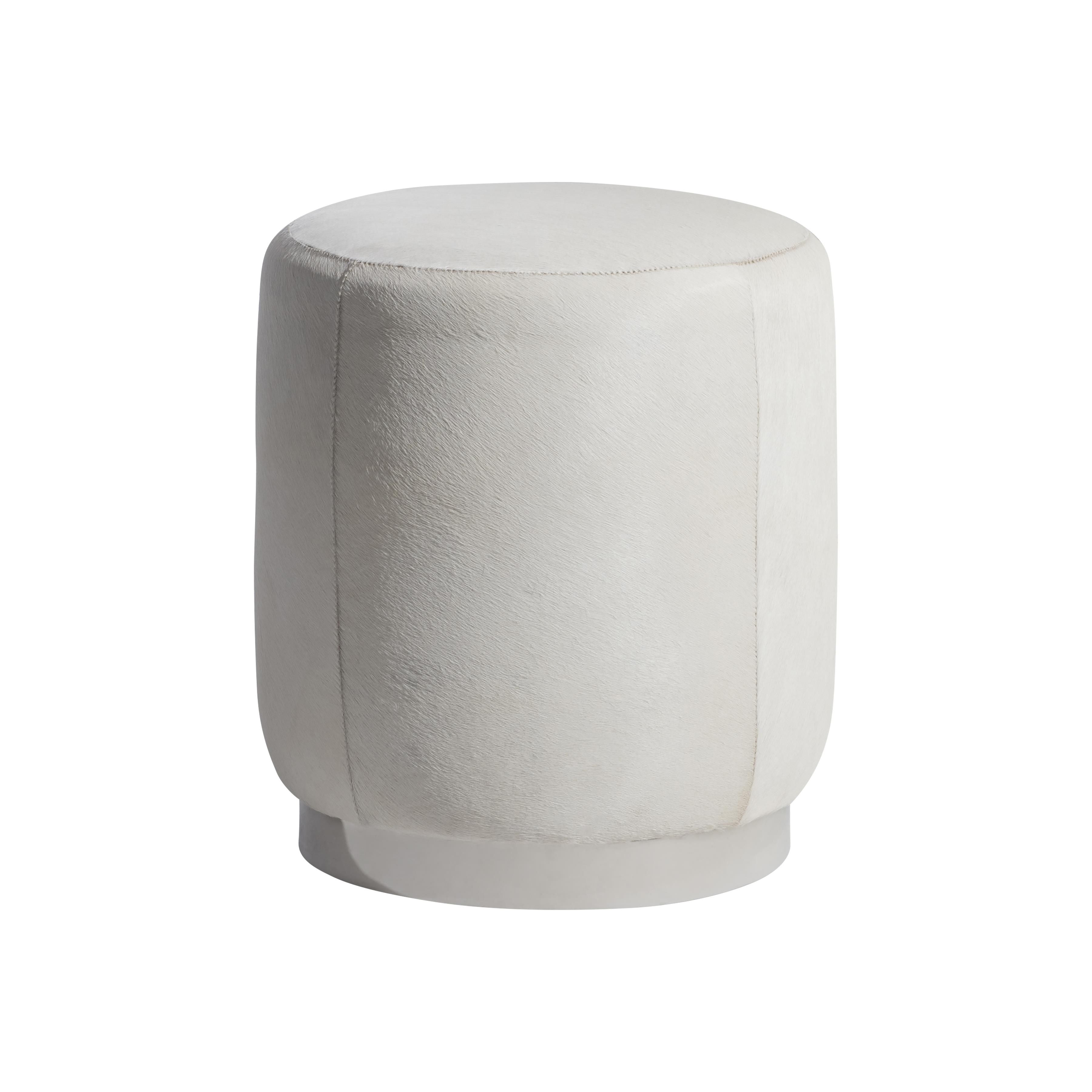 Bernhardt Furniture Ash Leather Ottoman