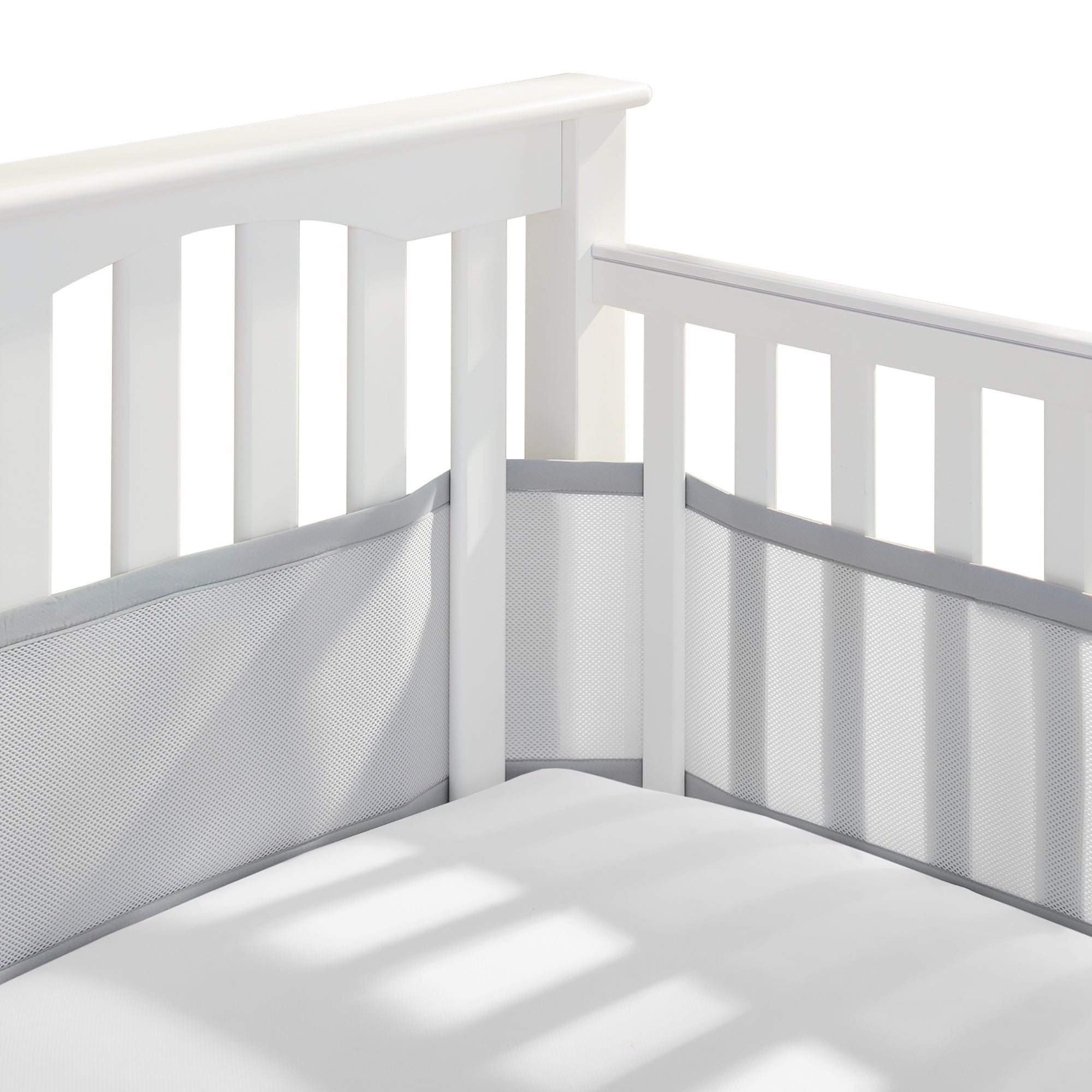 Breathable Mesh Crib Liner for Full-Sized Crib