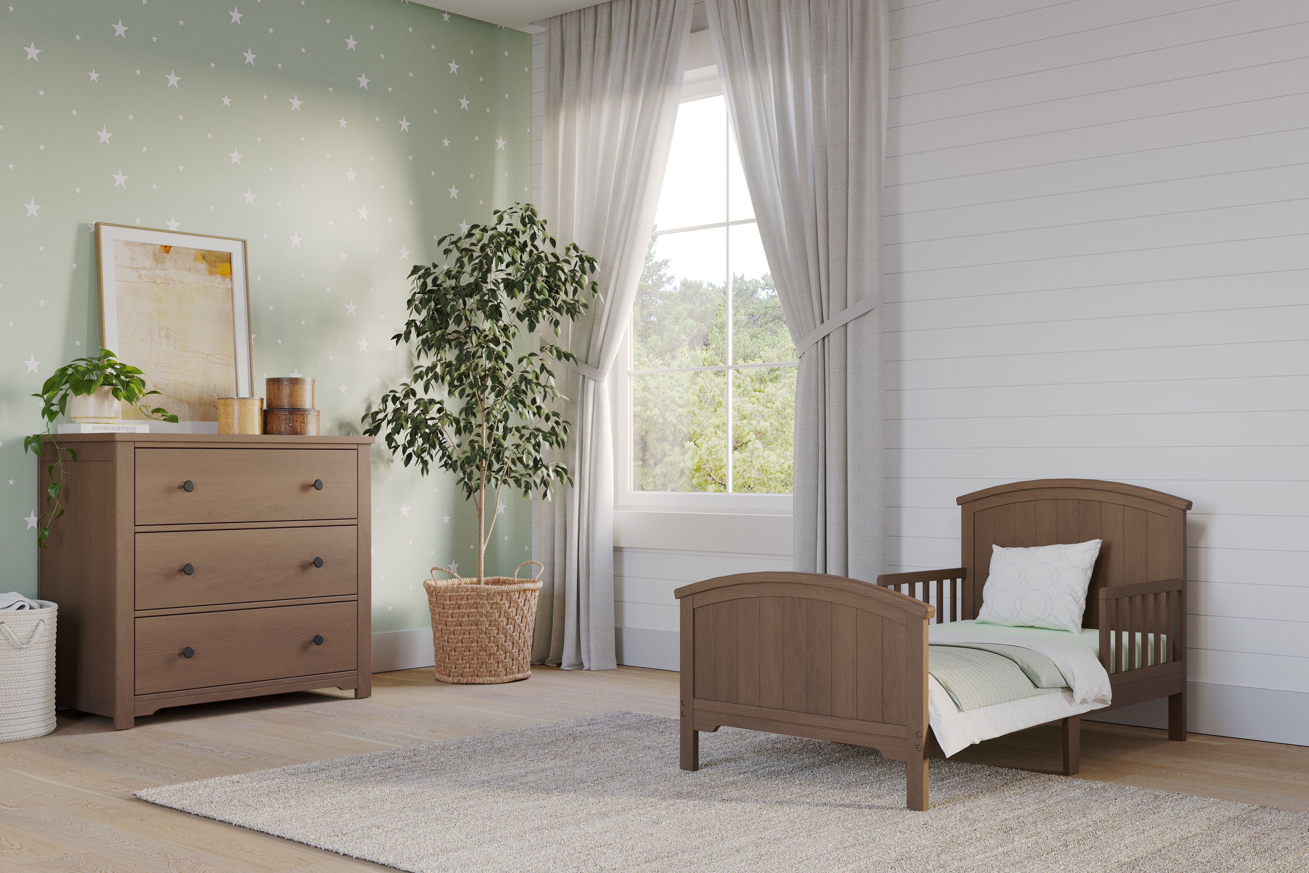 Hampton Toddler Bed, Dusty Heather