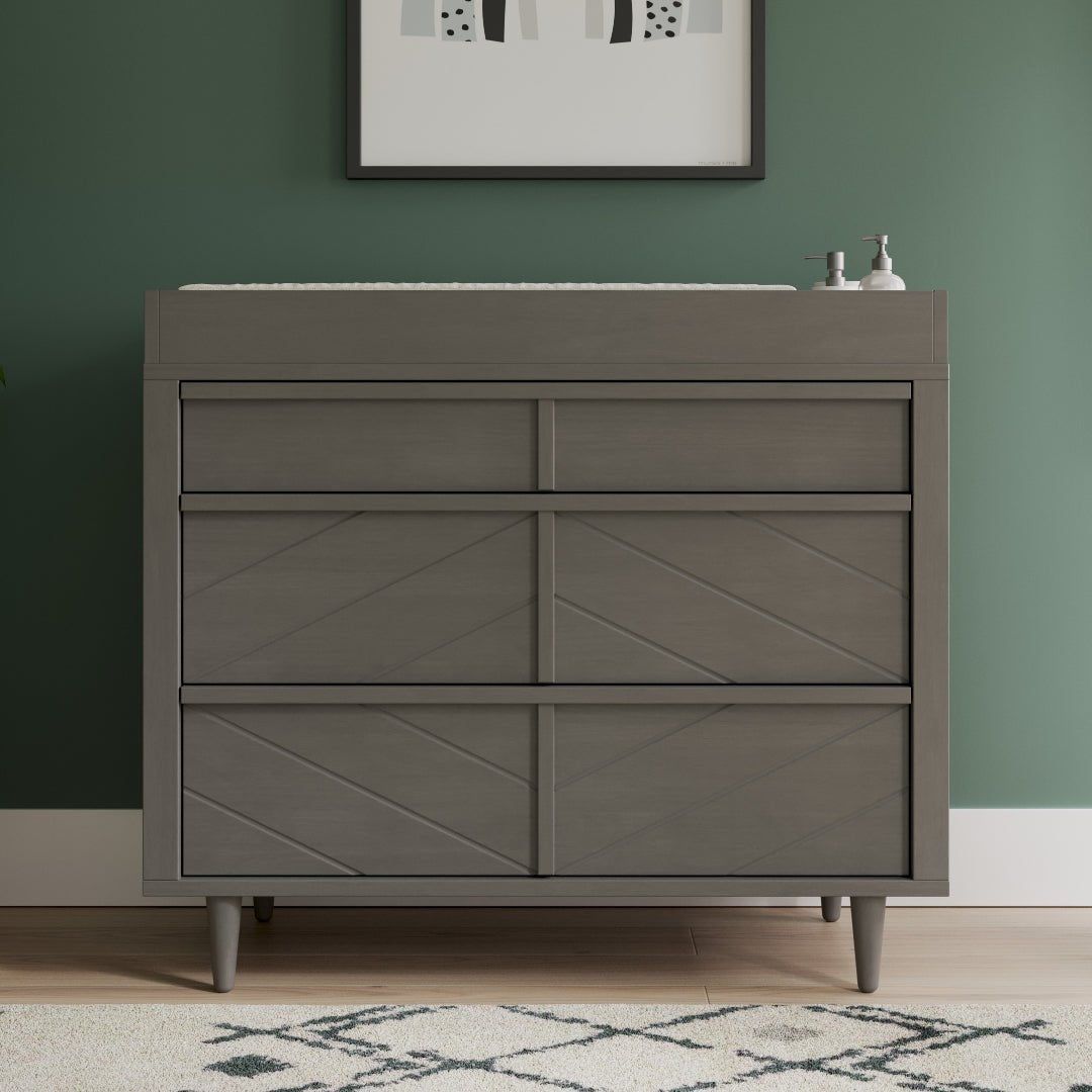Universal Changing Table Topper Lunar Gray