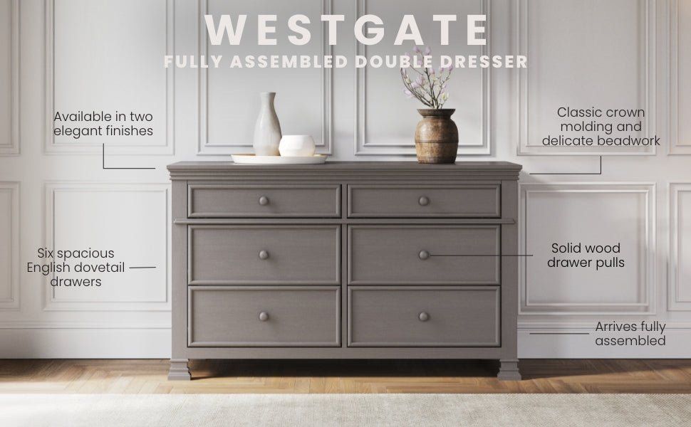 Westgate Double Dresser, Chelsea Gray