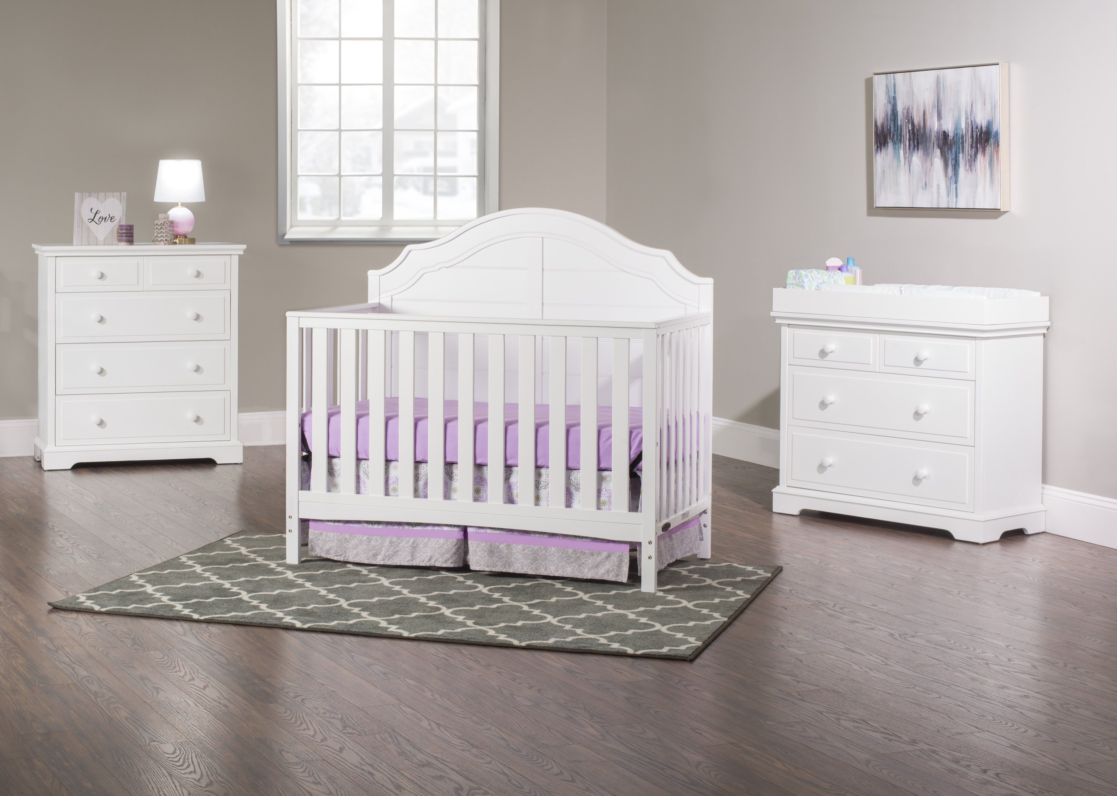 Universal Changing Table Topper, Matte White