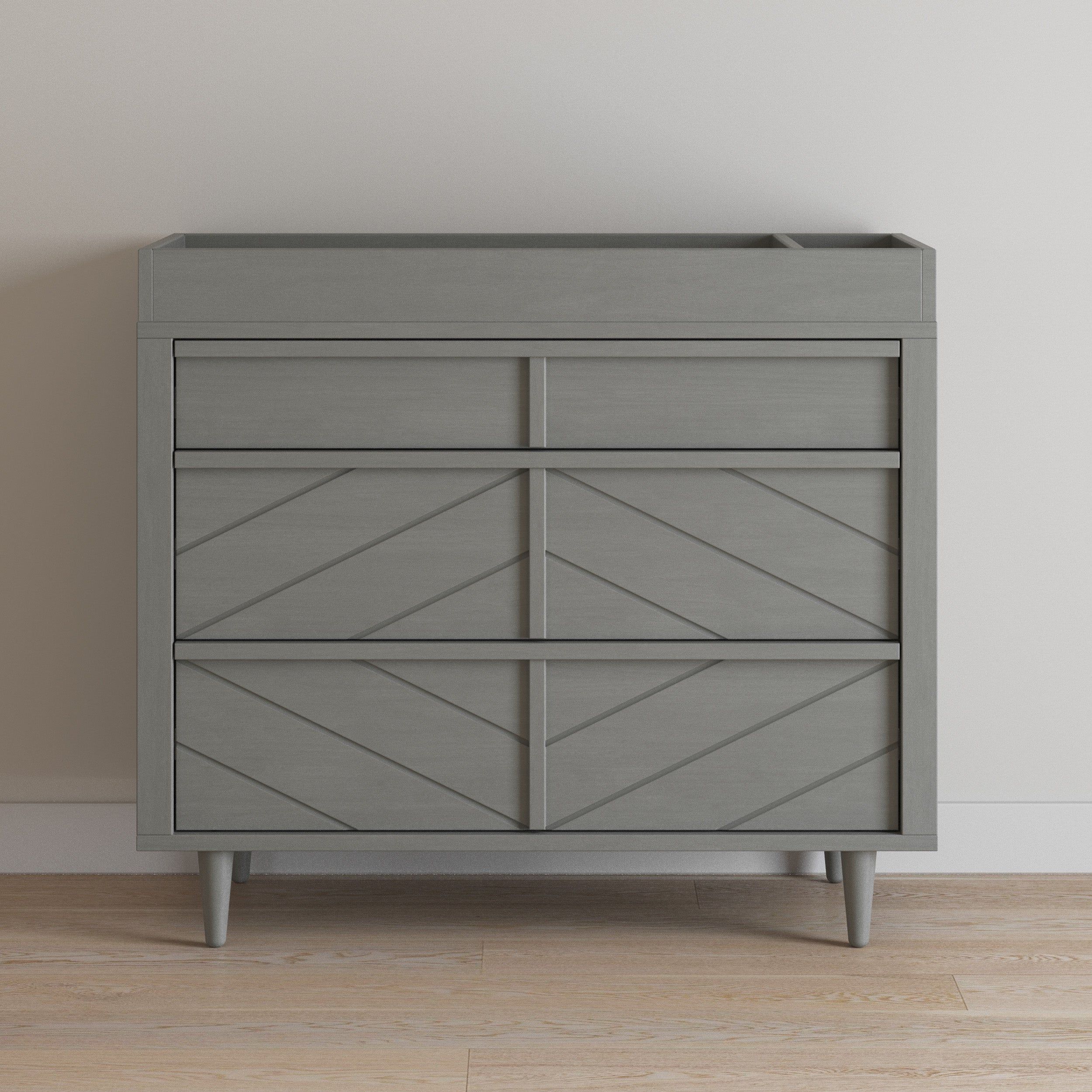 Universal Changing Table Topper Lunar Gray