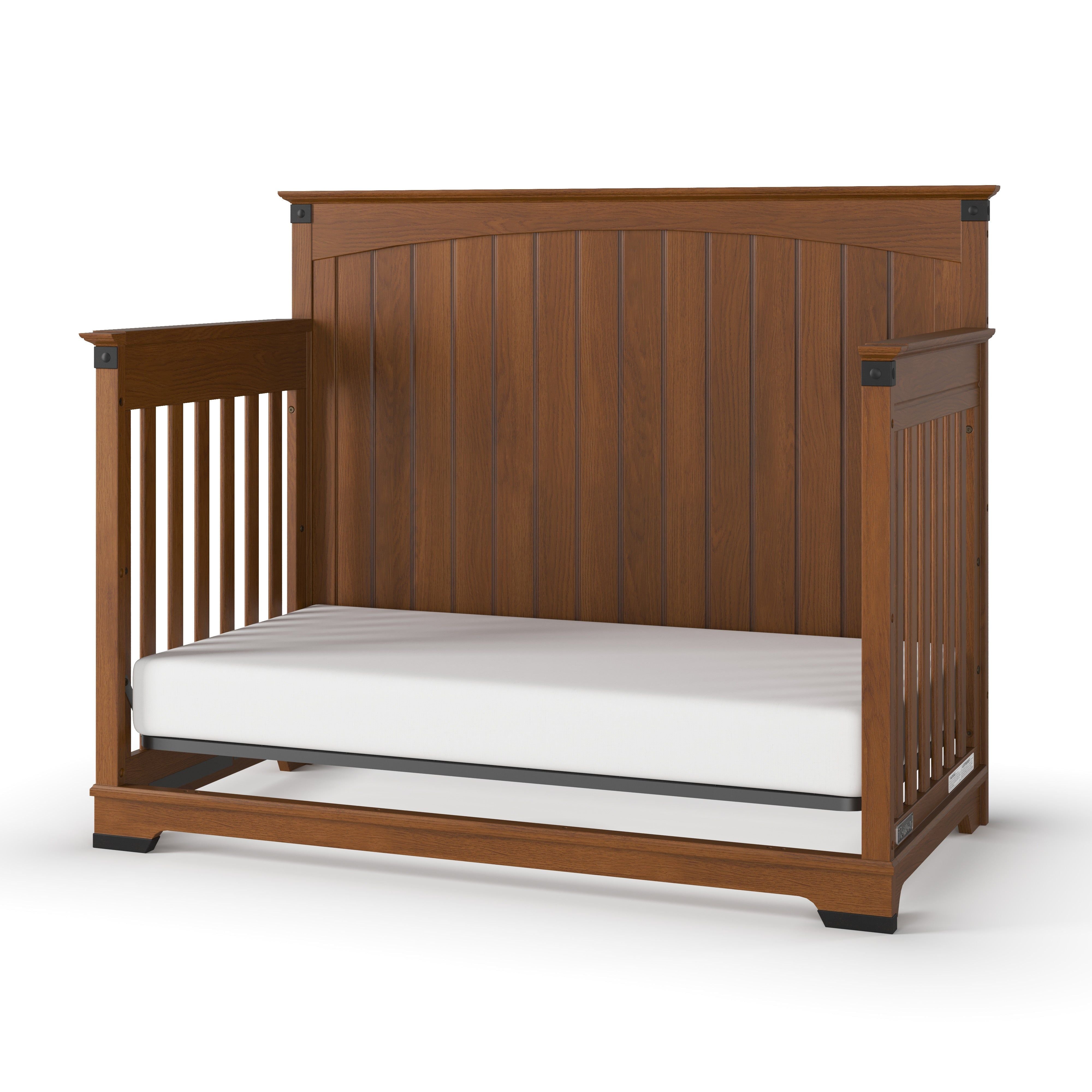 Redmond Full Panel 4-in-1 Convertible Crib, Coach Cherry