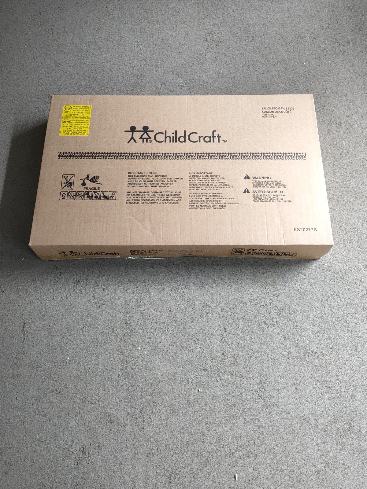 Arch Top Baby Changing Table, Matte White
