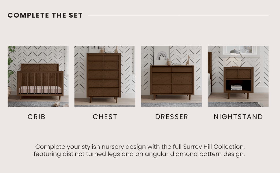 Surrey Hill 3 Drawer Dresser, Toasted Chestnut