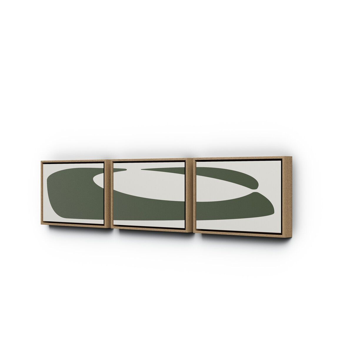 Organic Curves 2 Triptych By Fh Art Studio