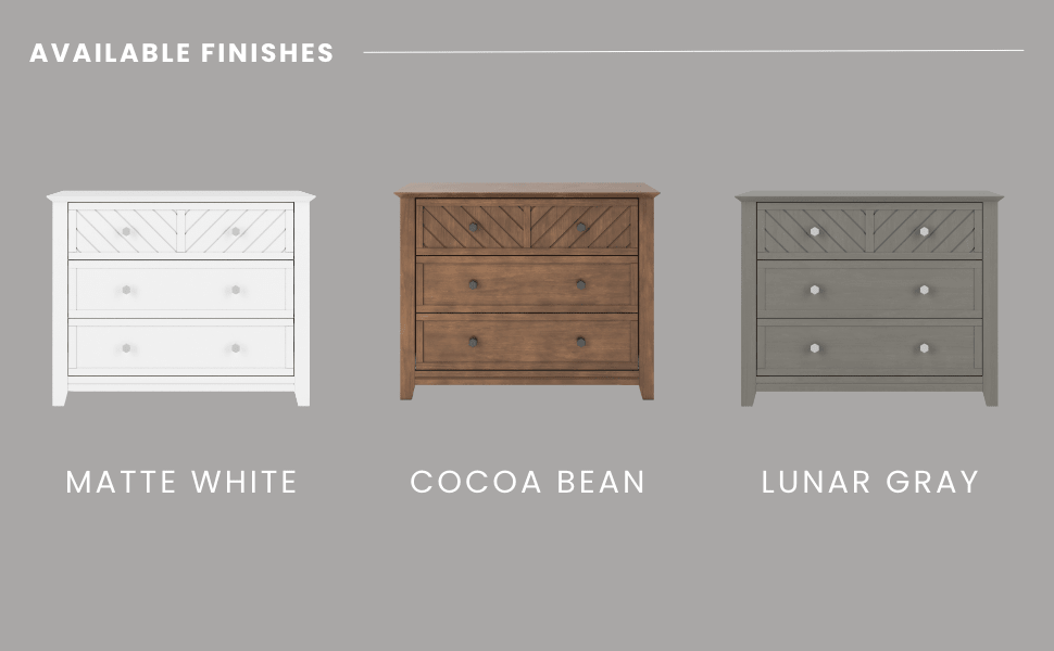 Atwood 3-Drawer Dresser, Lunar Gray