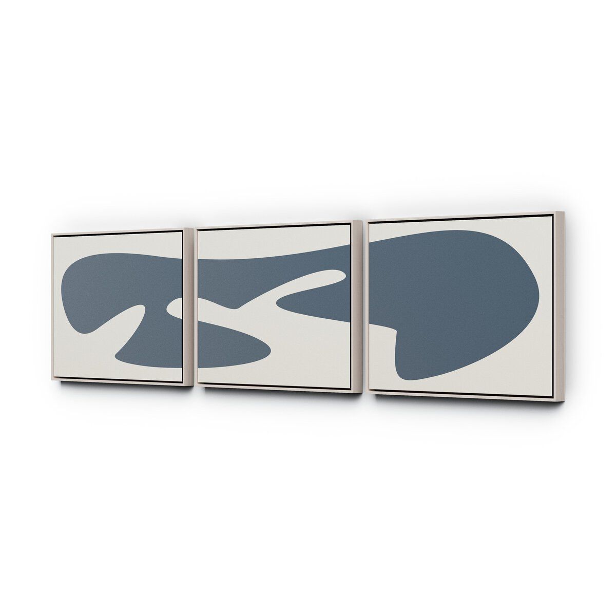 Organic Curves 3 Triptych By Fh Art Studio