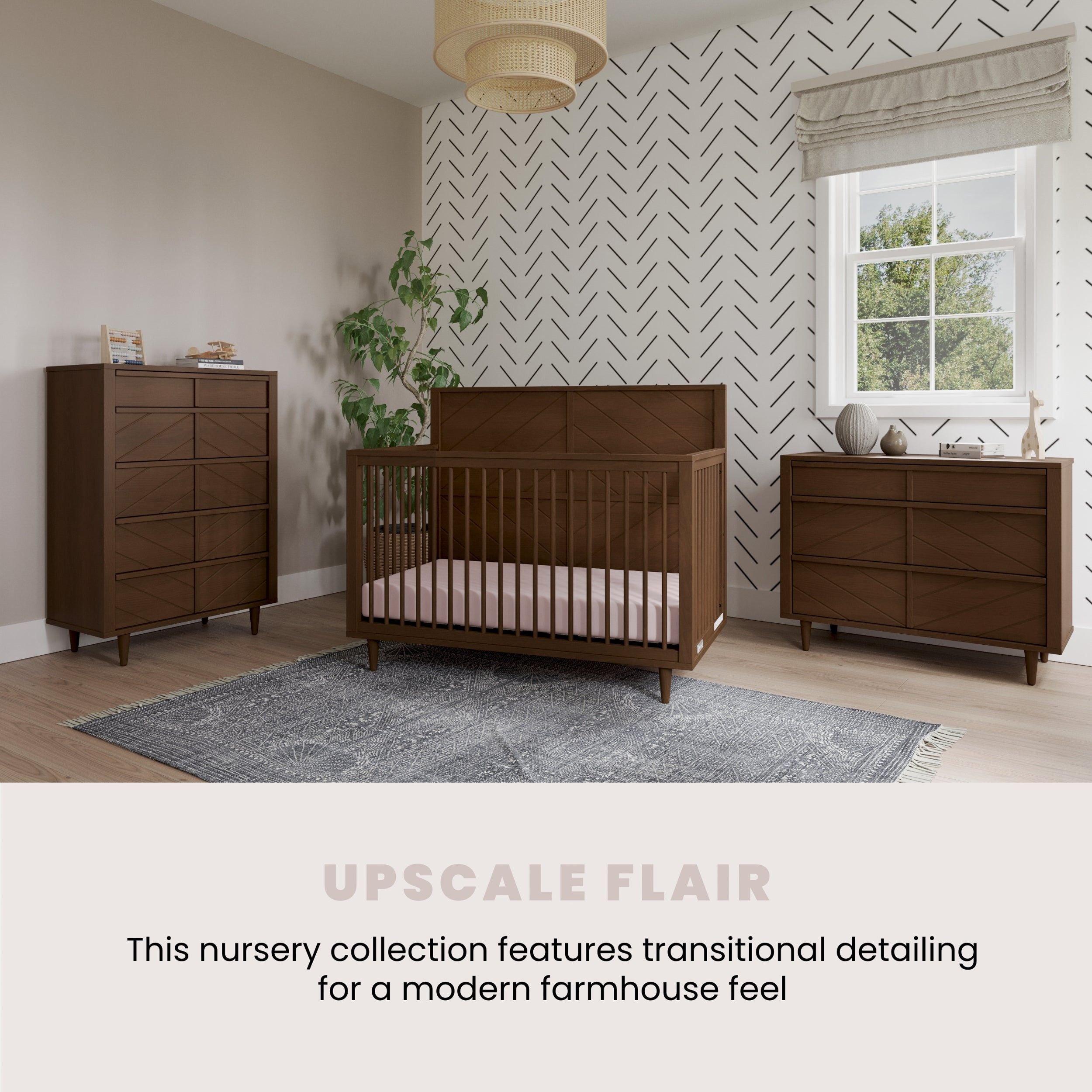 Surrey Hill 4-in-1 Convertible Crib, Toasted Chestnut