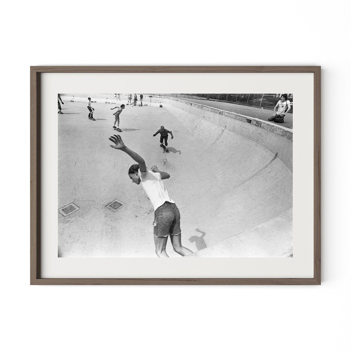 Skateboarding In A Drained Pool I By Barbara Alper