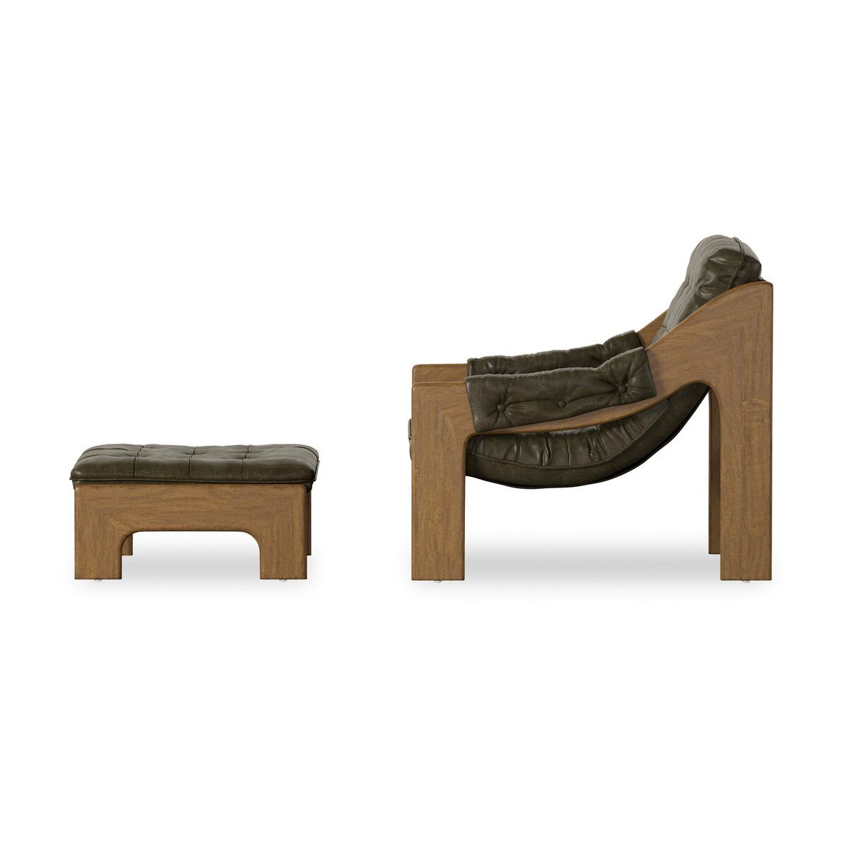 Halston Chair With Ottoman