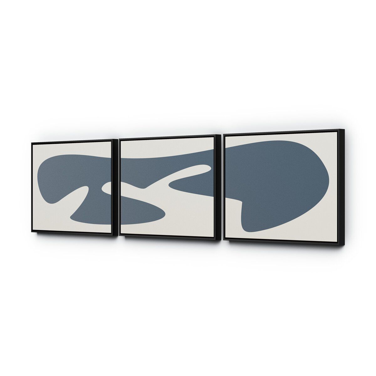 Organic Curves 3 Triptych By Fh Art Studio