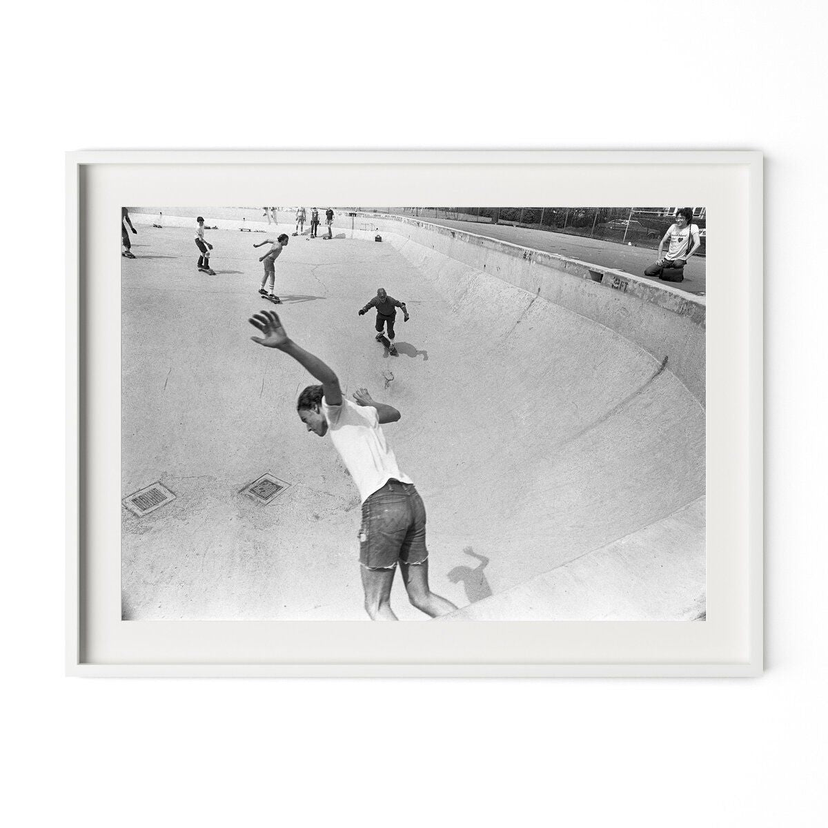 Skateboarding In A Drained Pool I By Barbara Alper