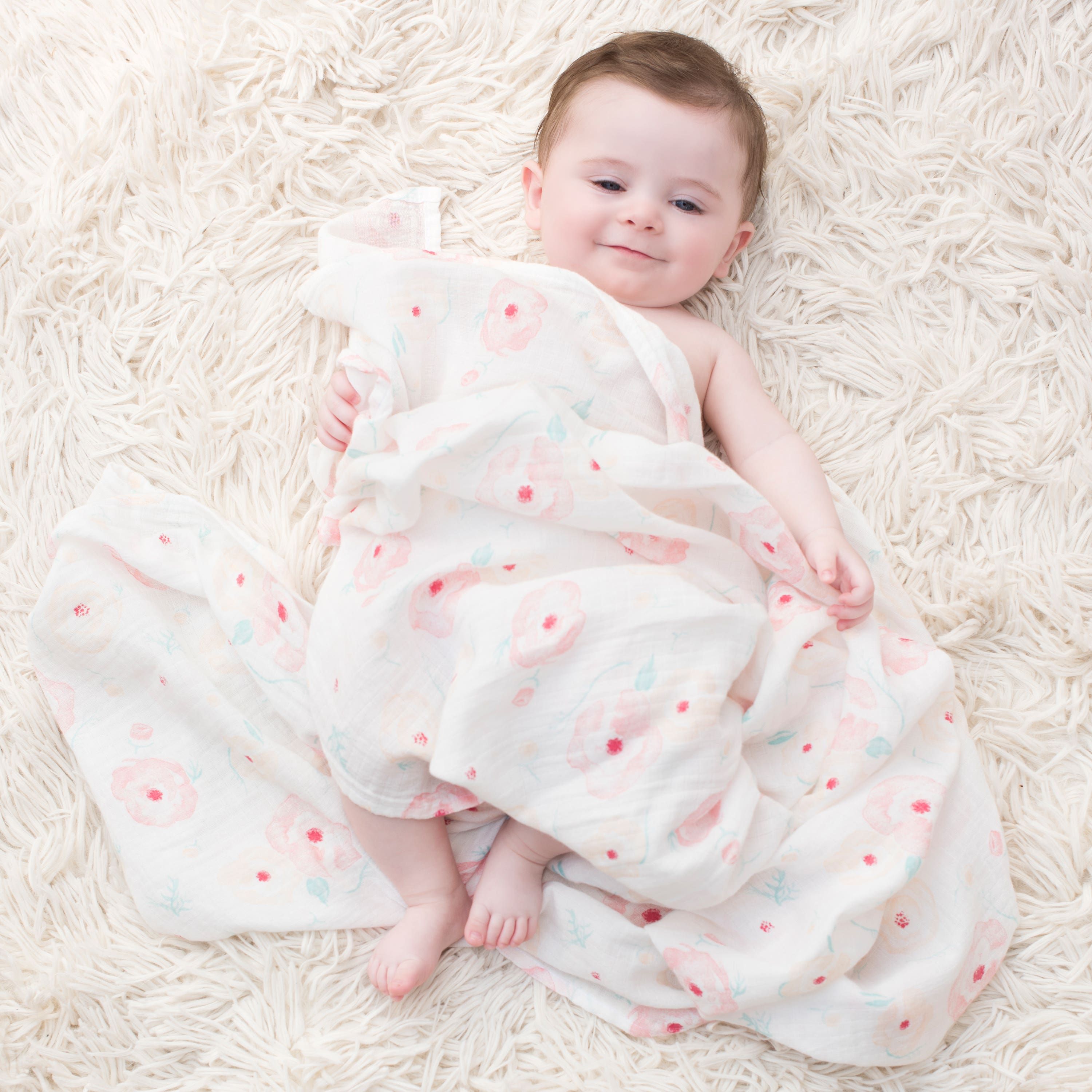 Essentials Cotton Muslin Swaddle Blanket 4 Pack