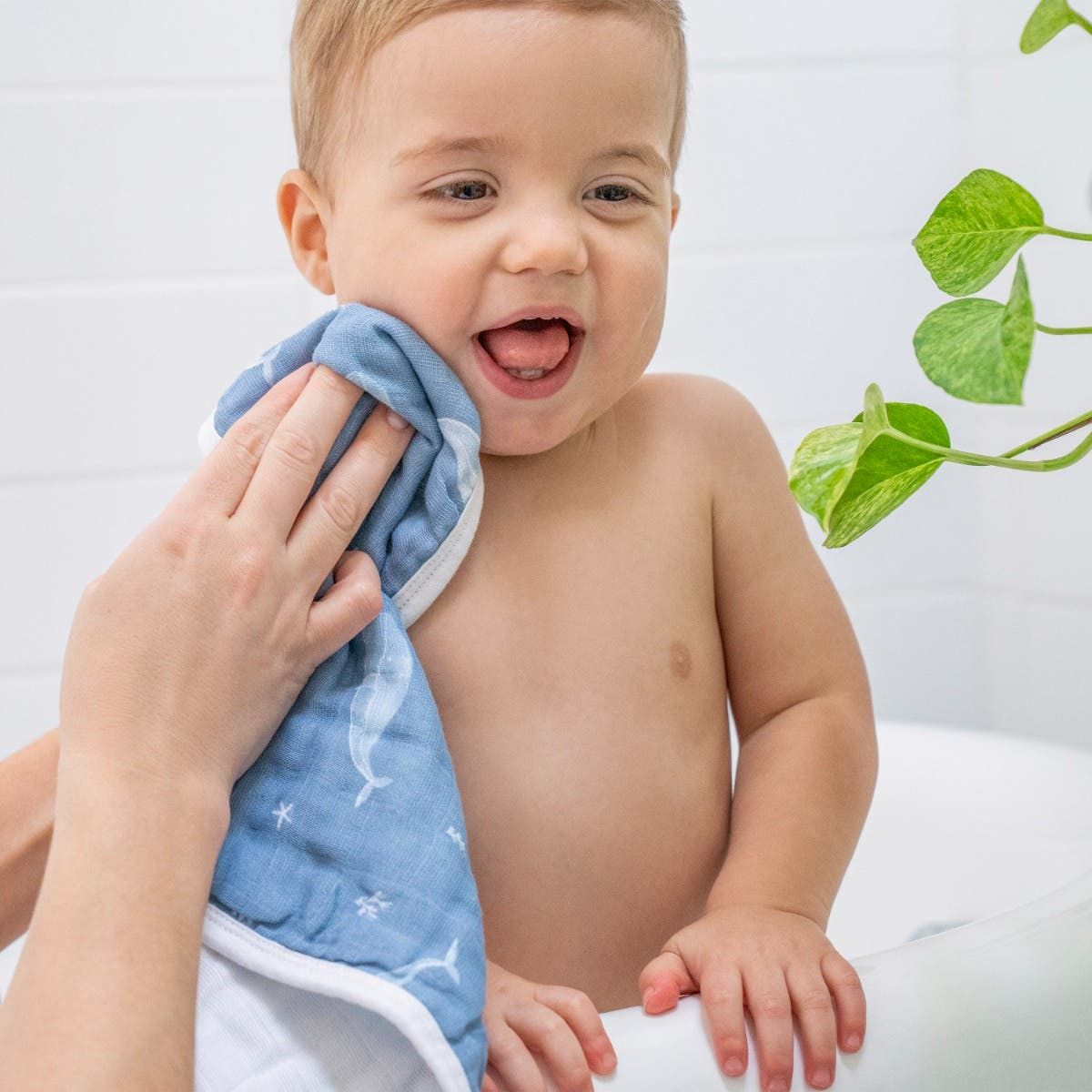 Organic Cotton Muslin Oversized Washcloths 3 Pack