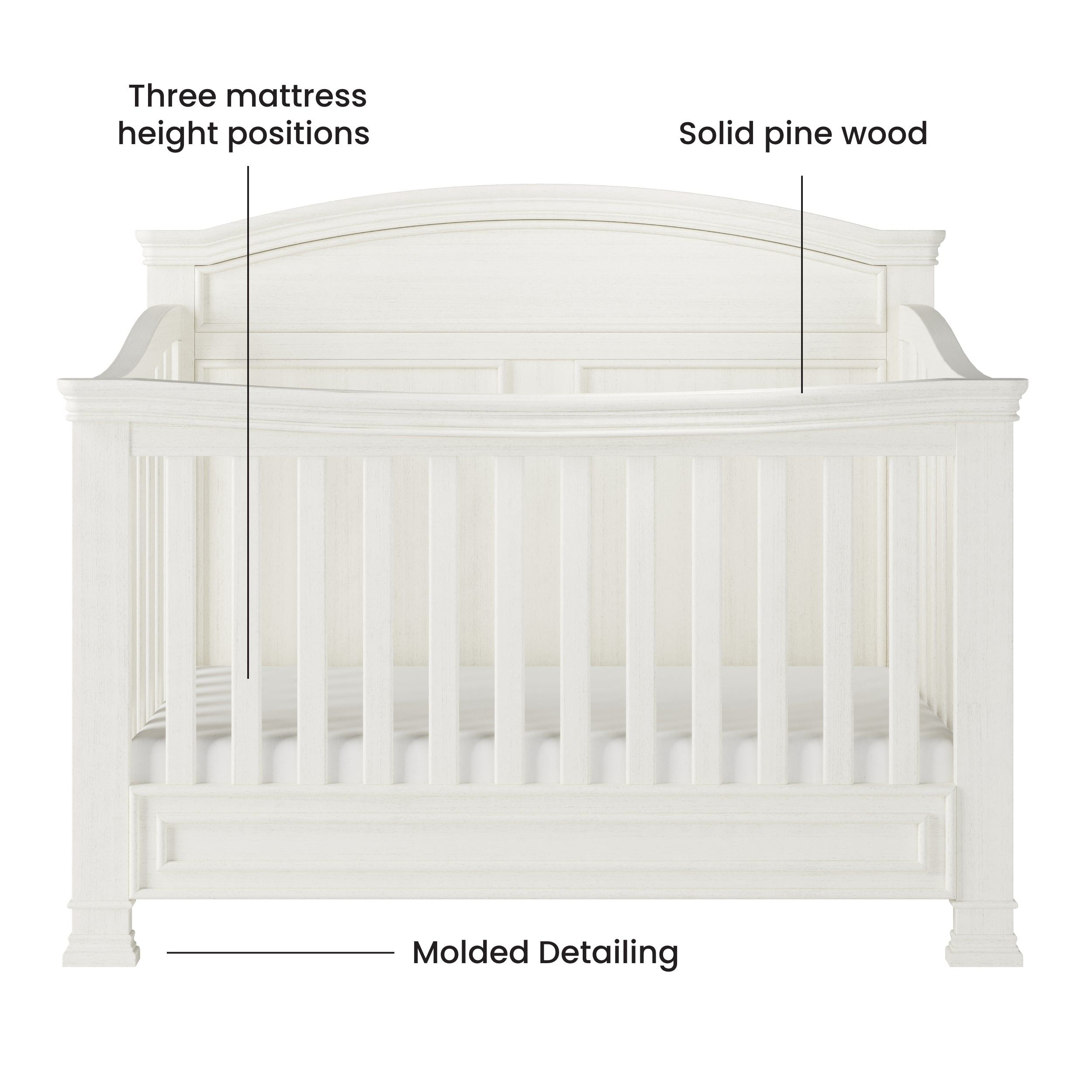 Westgate 4-in-1 Convertible Crib, Vintage Linen