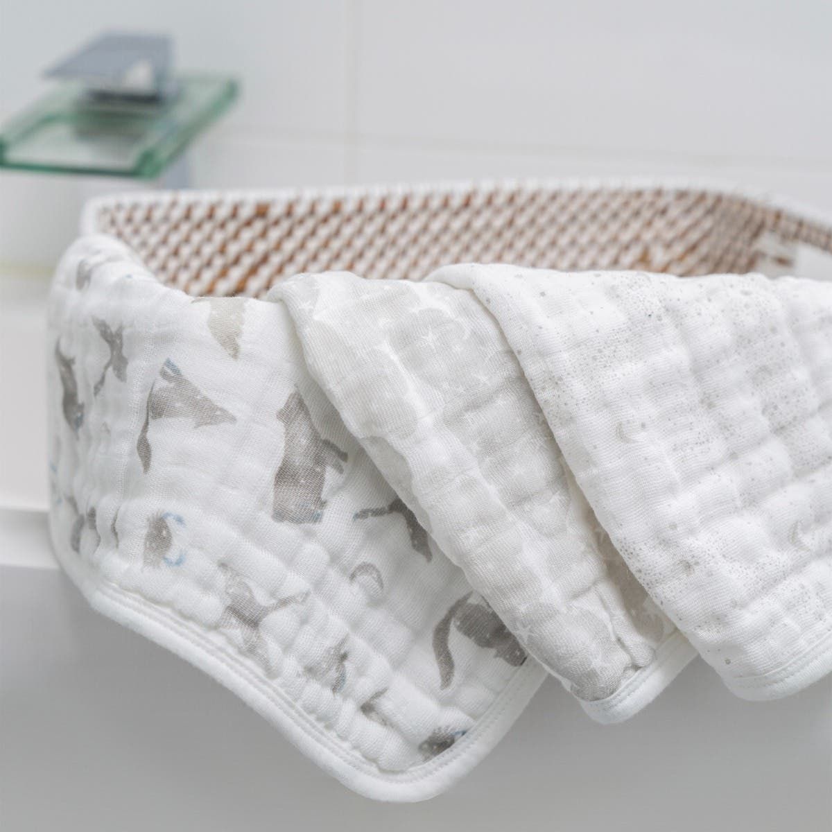 Organic Cotton Muslin Oversized Washcloths 3 Pack