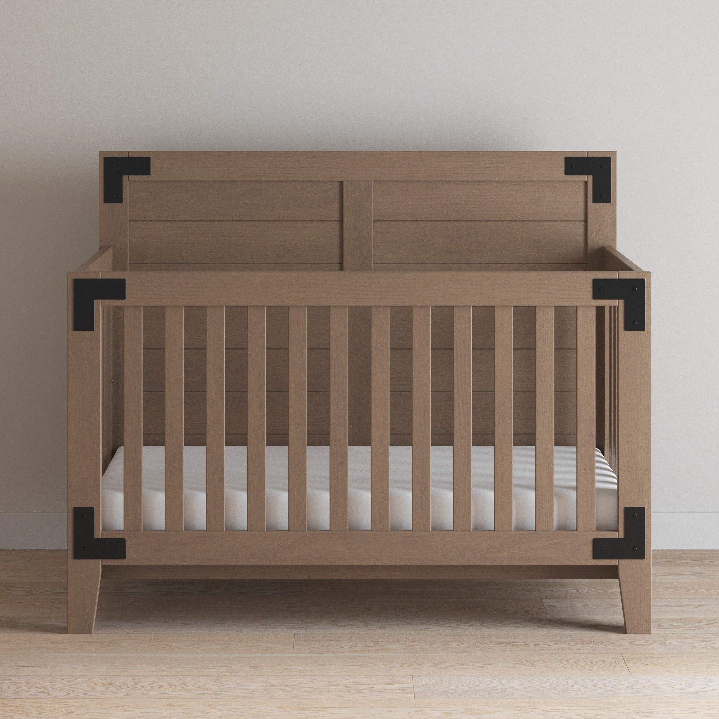 Lucas 4-in-1 Convertible Crib, Dusty Heather