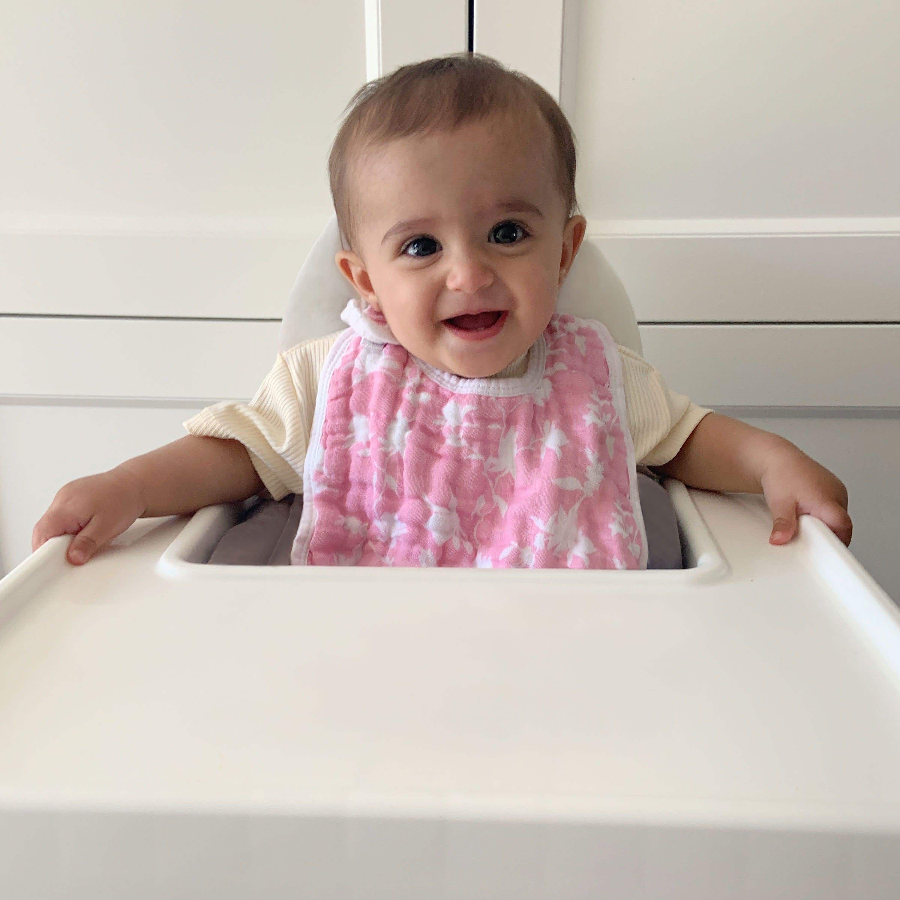 Boutique 100% Cotton Muslin Snap Bibs 3 Pack