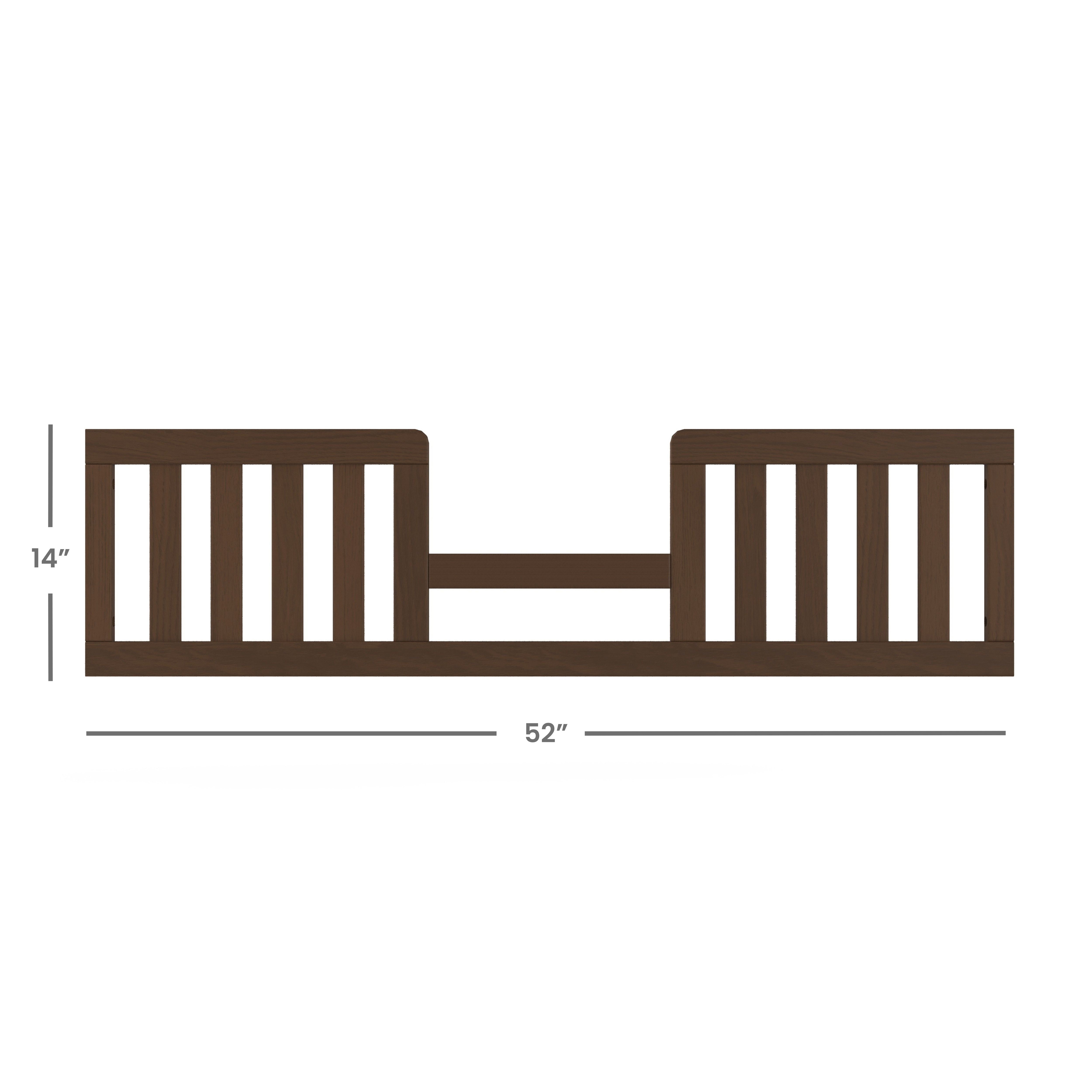 Toddler Guard Rail, Toasted Chestnut by Halo Sleep