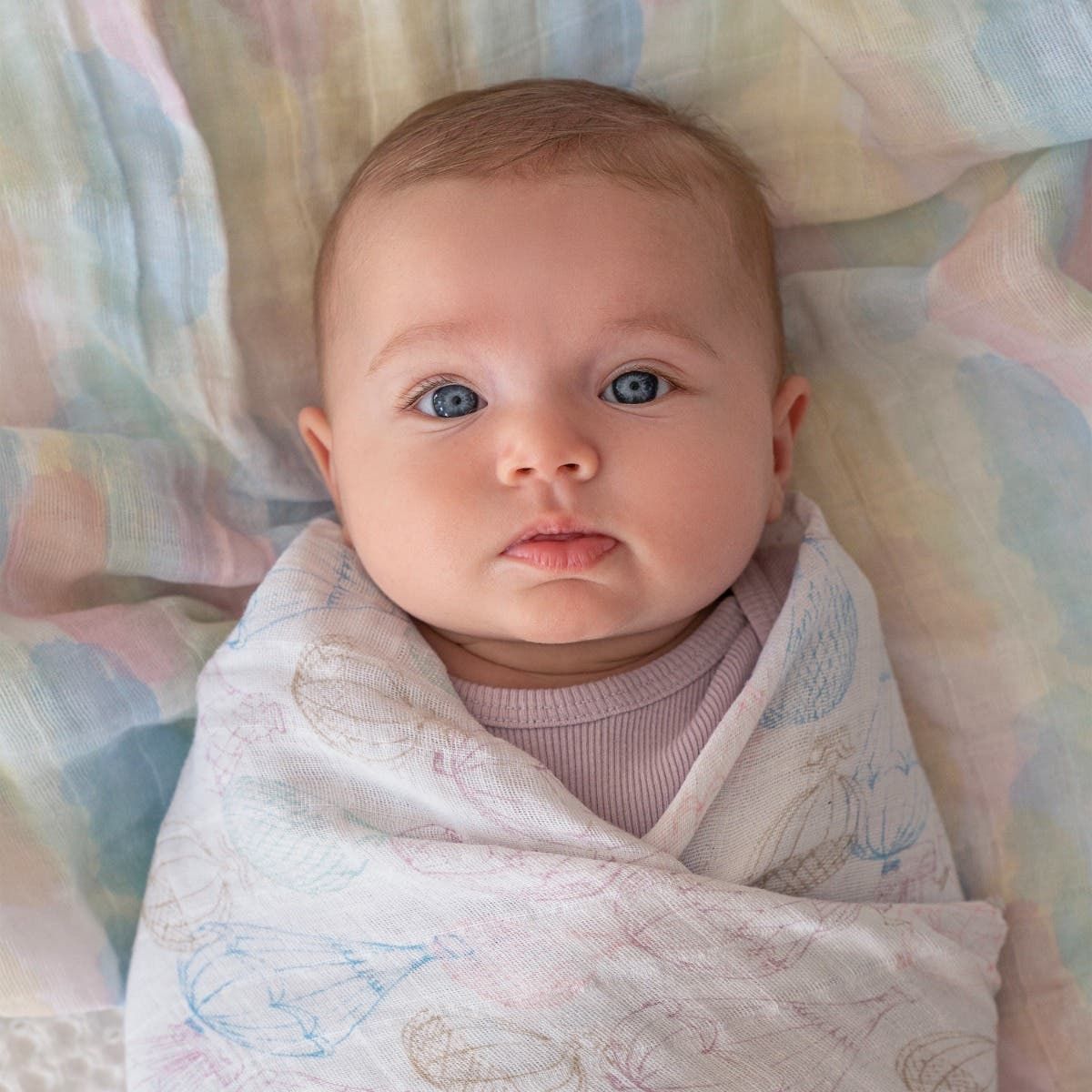 Organic Cotton Muslin Swaddle Blanket 2 Pack