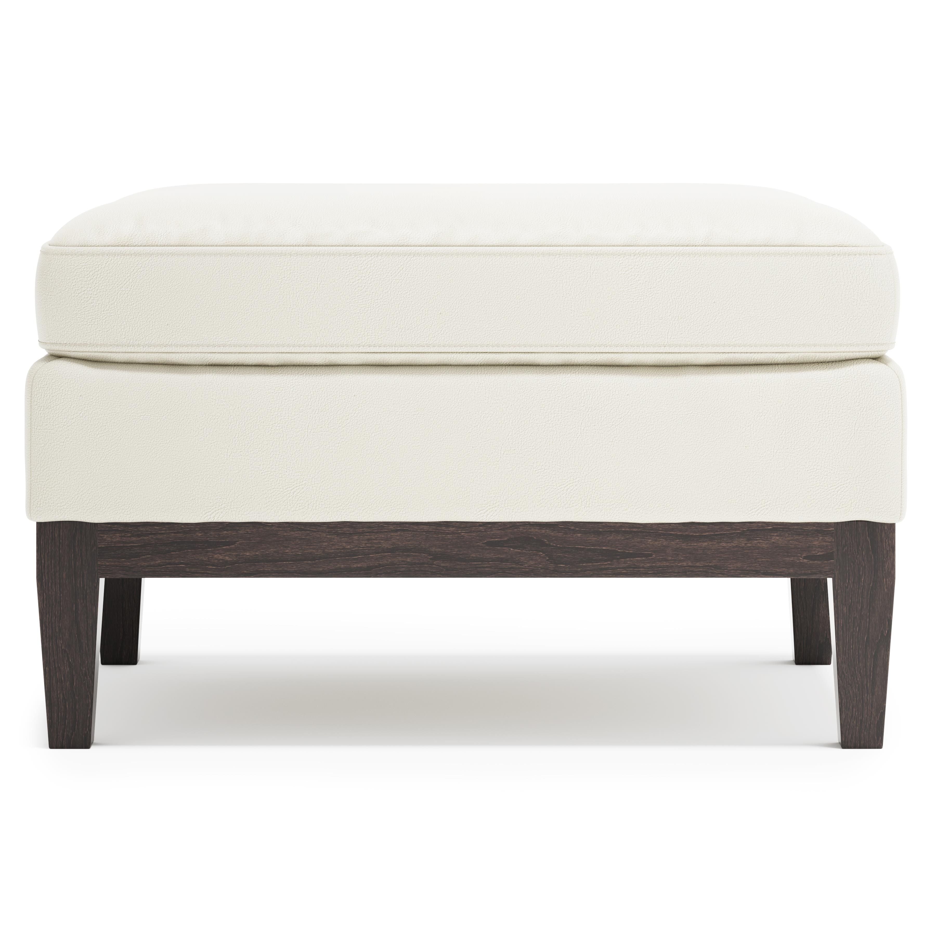 Bernhardt Furniture – Cumberland Leather Ottoman
