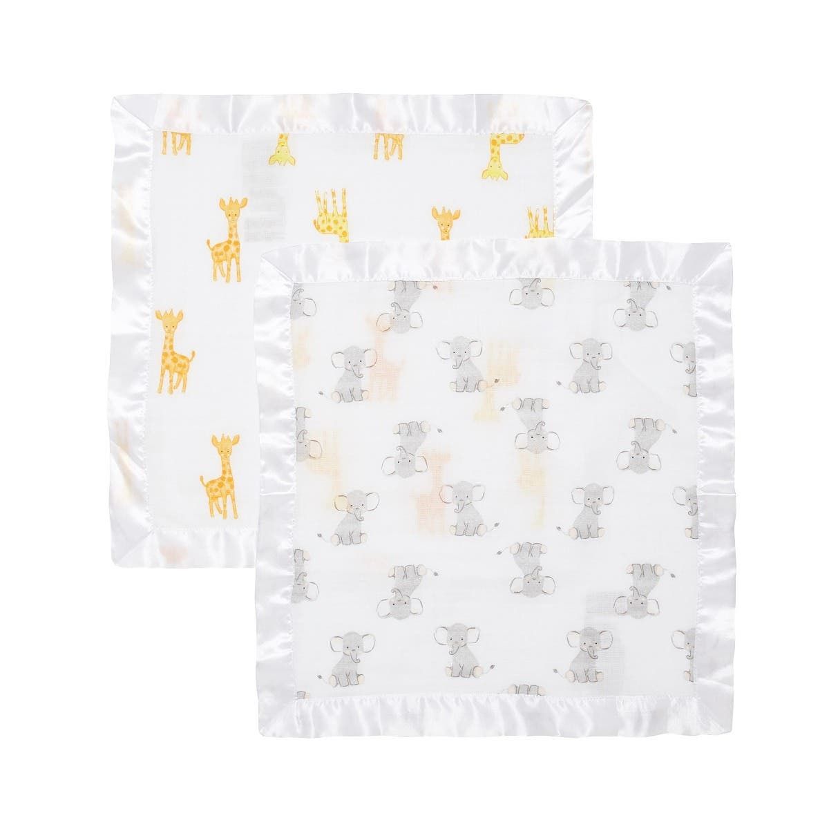 Essentials Cotton Muslin Security Blankets 2 Pack