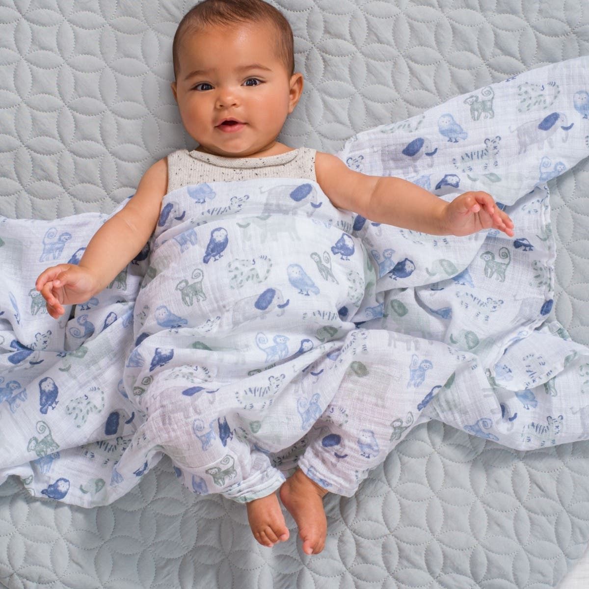 Essentials Cotton Muslin Swaddle Blanket 2 Pack