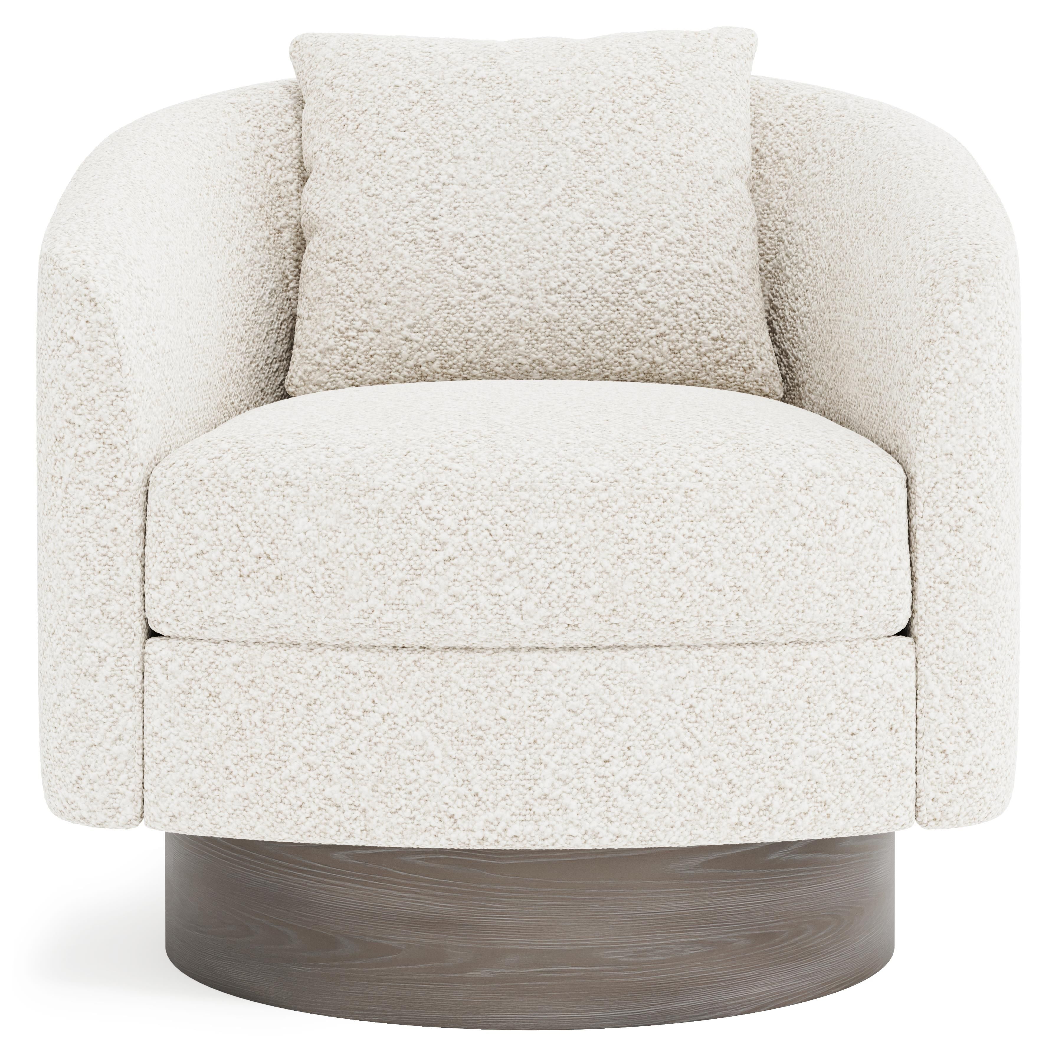Bernhardt Camino Fabric Swivel Chair