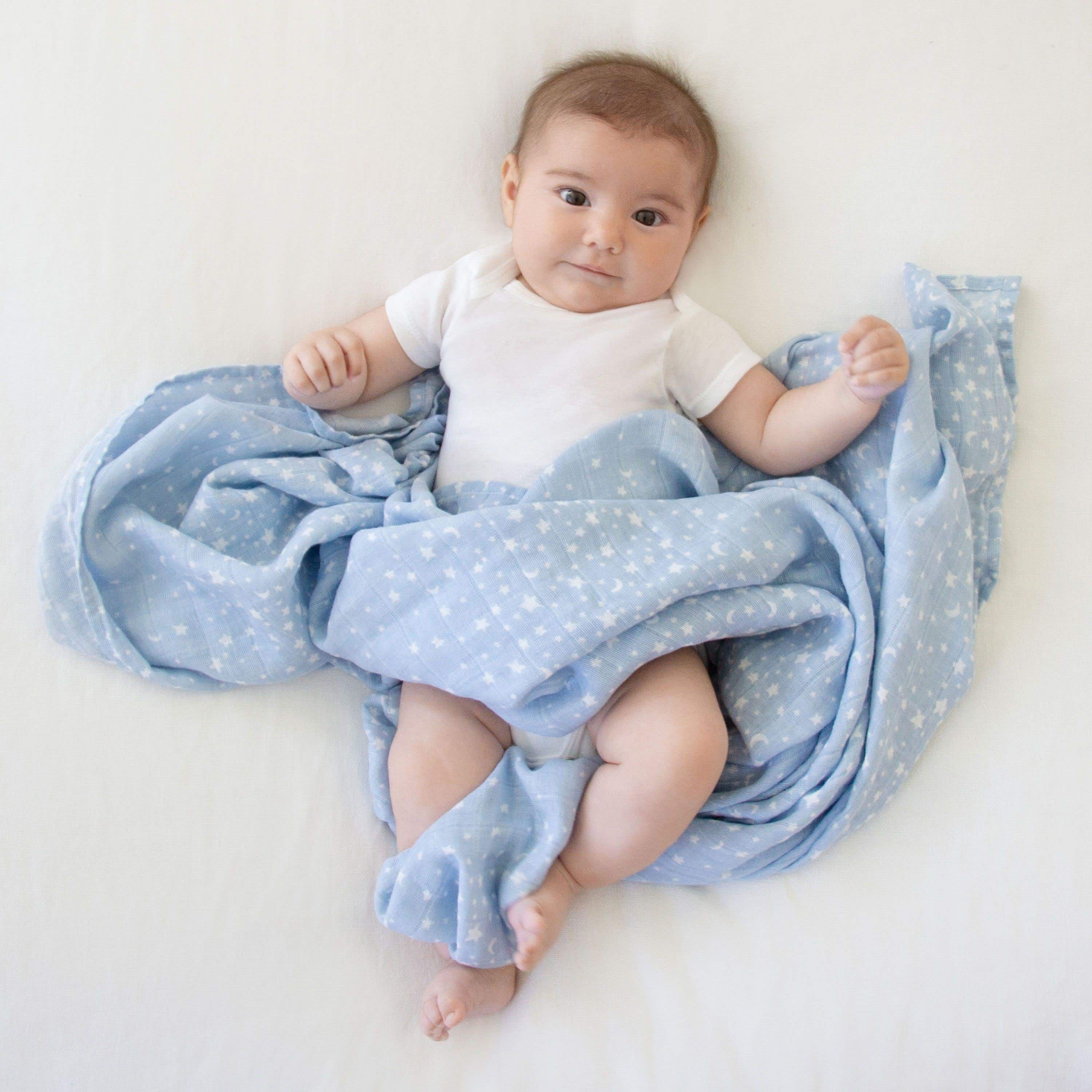 Boutique 100% Cotton Muslin Swaddle Blanket